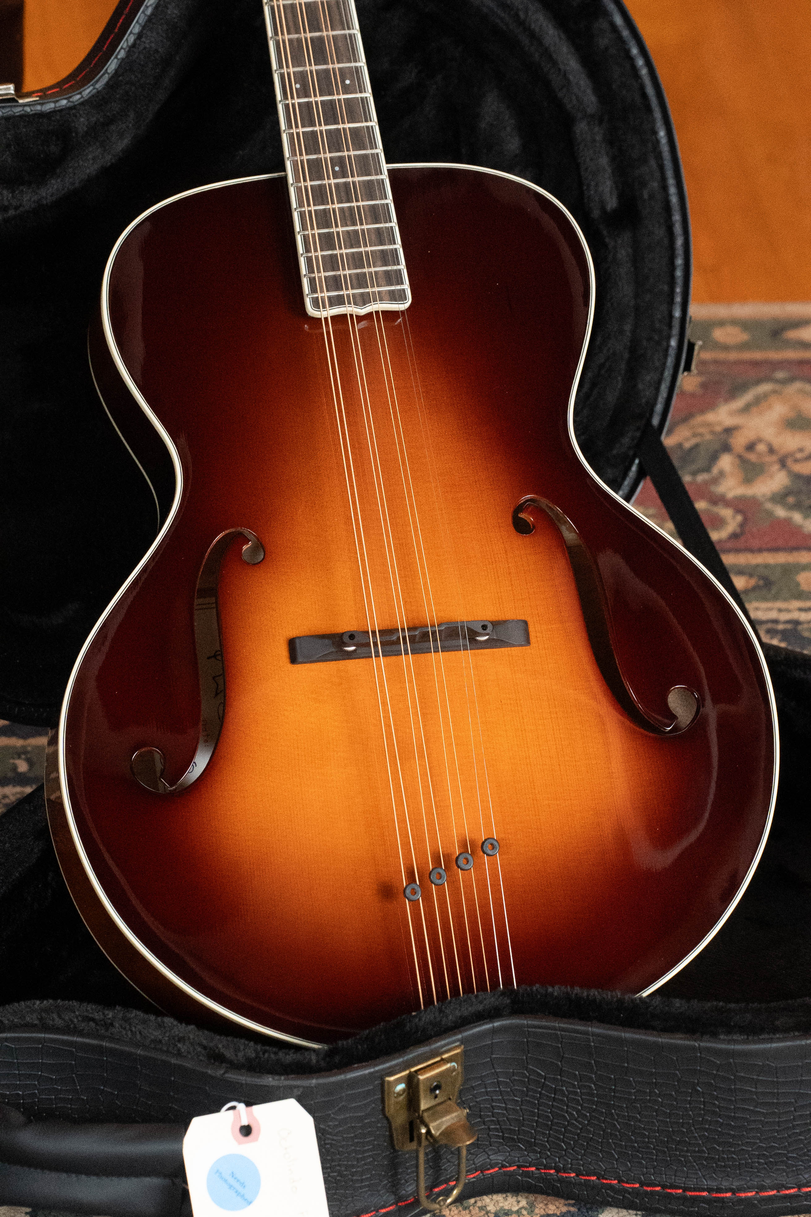 KR Strings "Moon" Spruce/Maple F-Model Deluxe Sunburst Octolindo