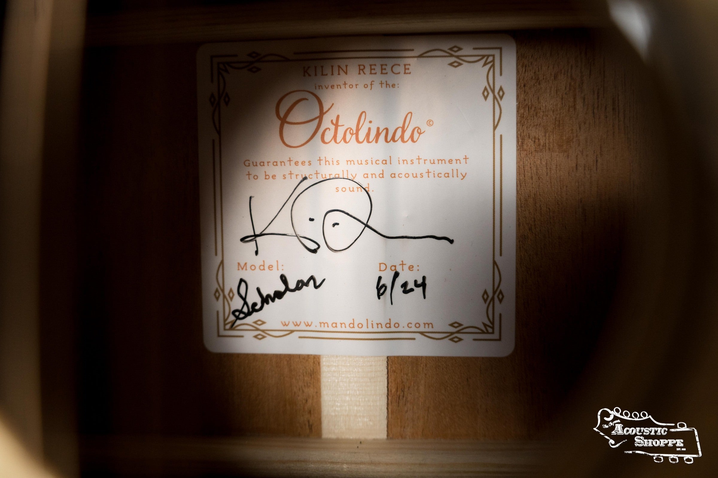 KR Strings Scholar Spruce/Mahogany Acoustic Octolindo #0002