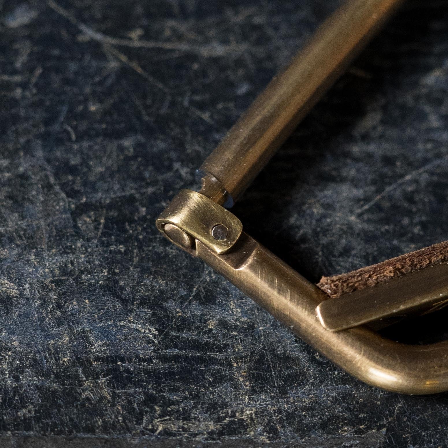 Kat Eyz "Antique" Brass 12" Radius Guitar Capo (1/4 TS)
