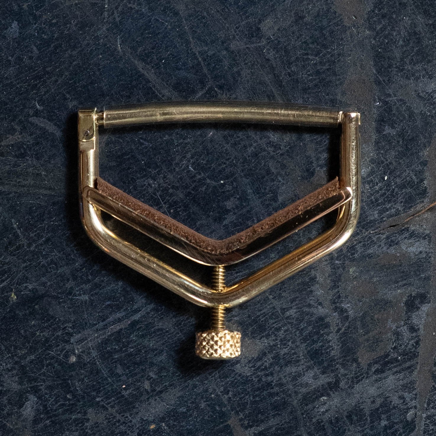 Kat Eyz Brass 12" Radius Guitar Capo (3/8 TS)