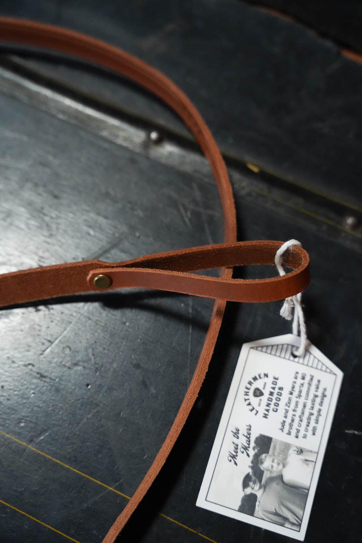 Leathermen Handmade Mandolin Strap W/ The Acoustic Shoppe Logo
