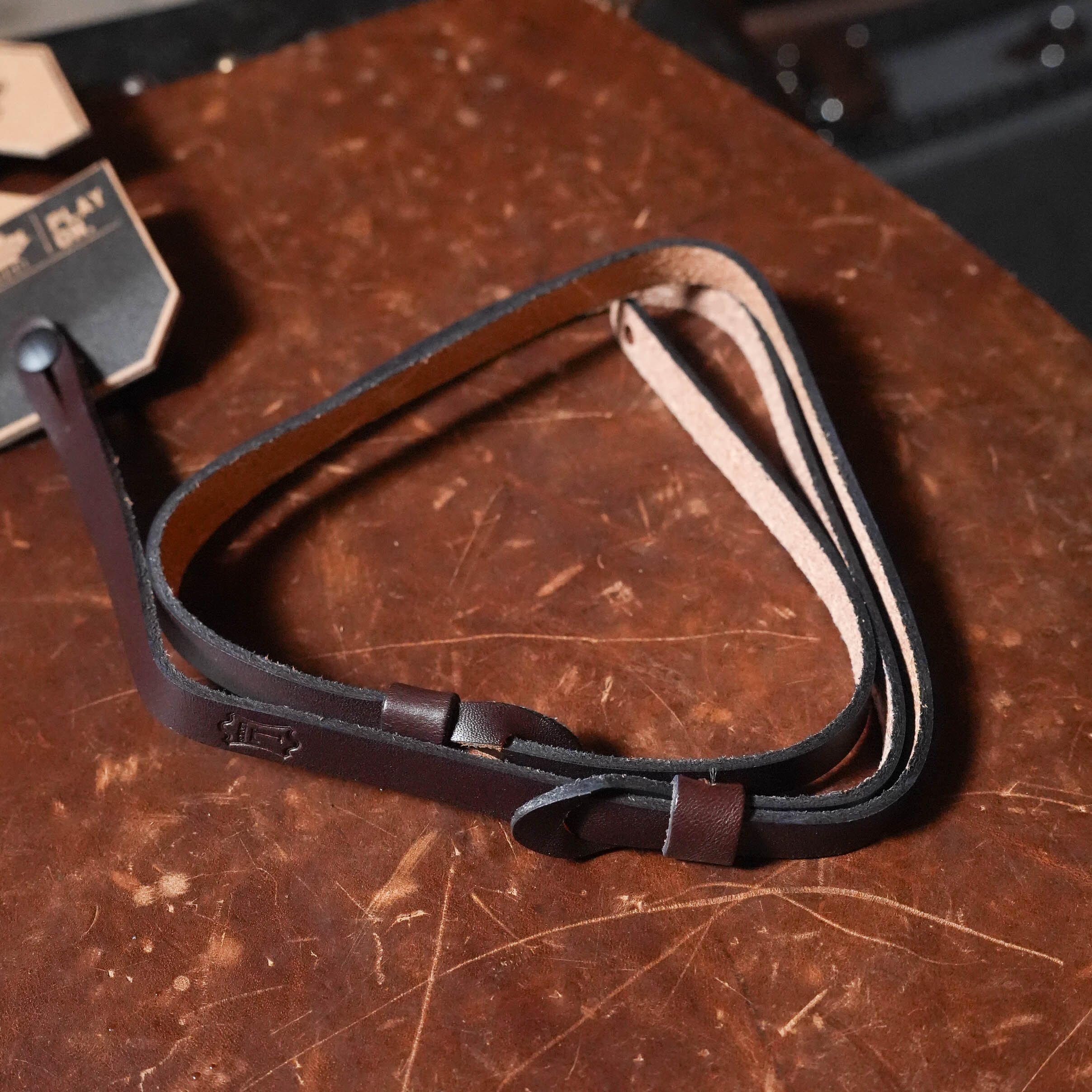 Levy's Leather Dark Brown Mandolin Strap