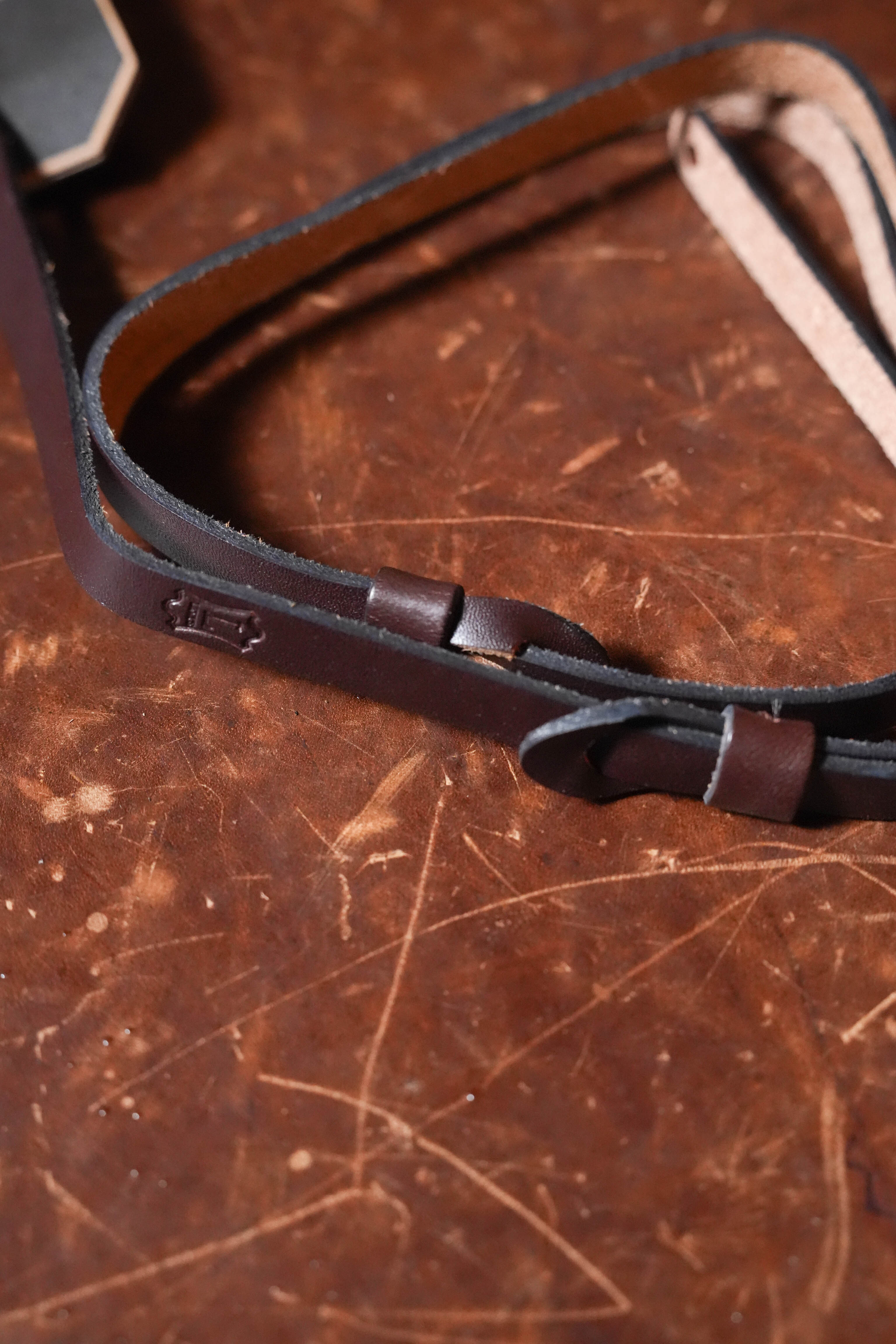 Levy's Leather Dark Brown Mandolin Strap