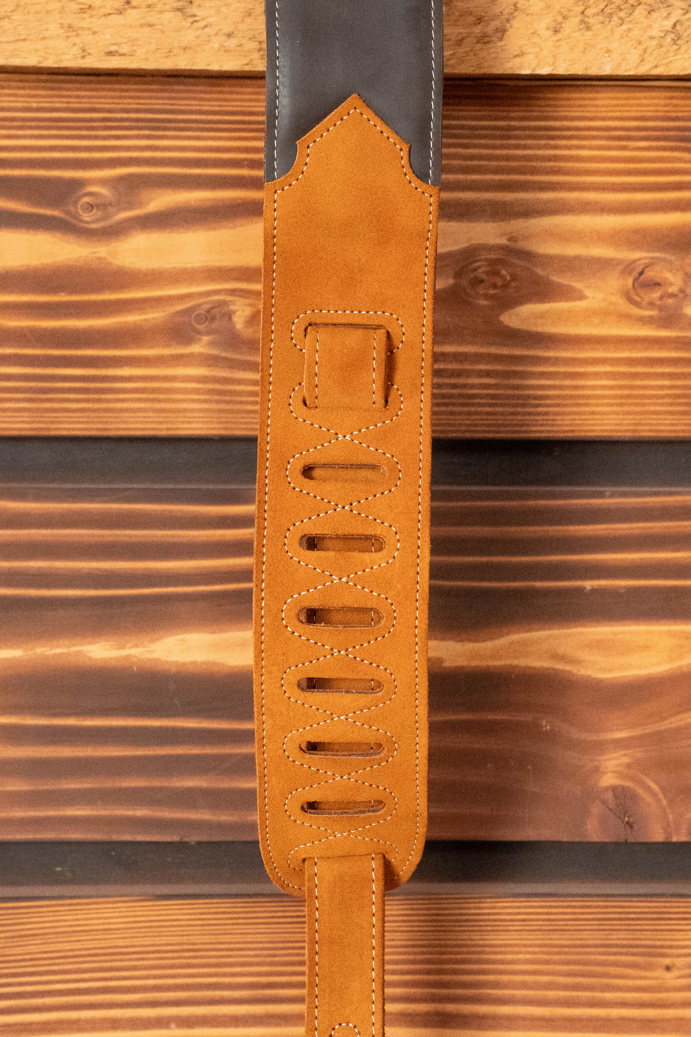 Levy's Sunbird Series 2.5" Dark Brown Hummingbird Leather Guitar Strap