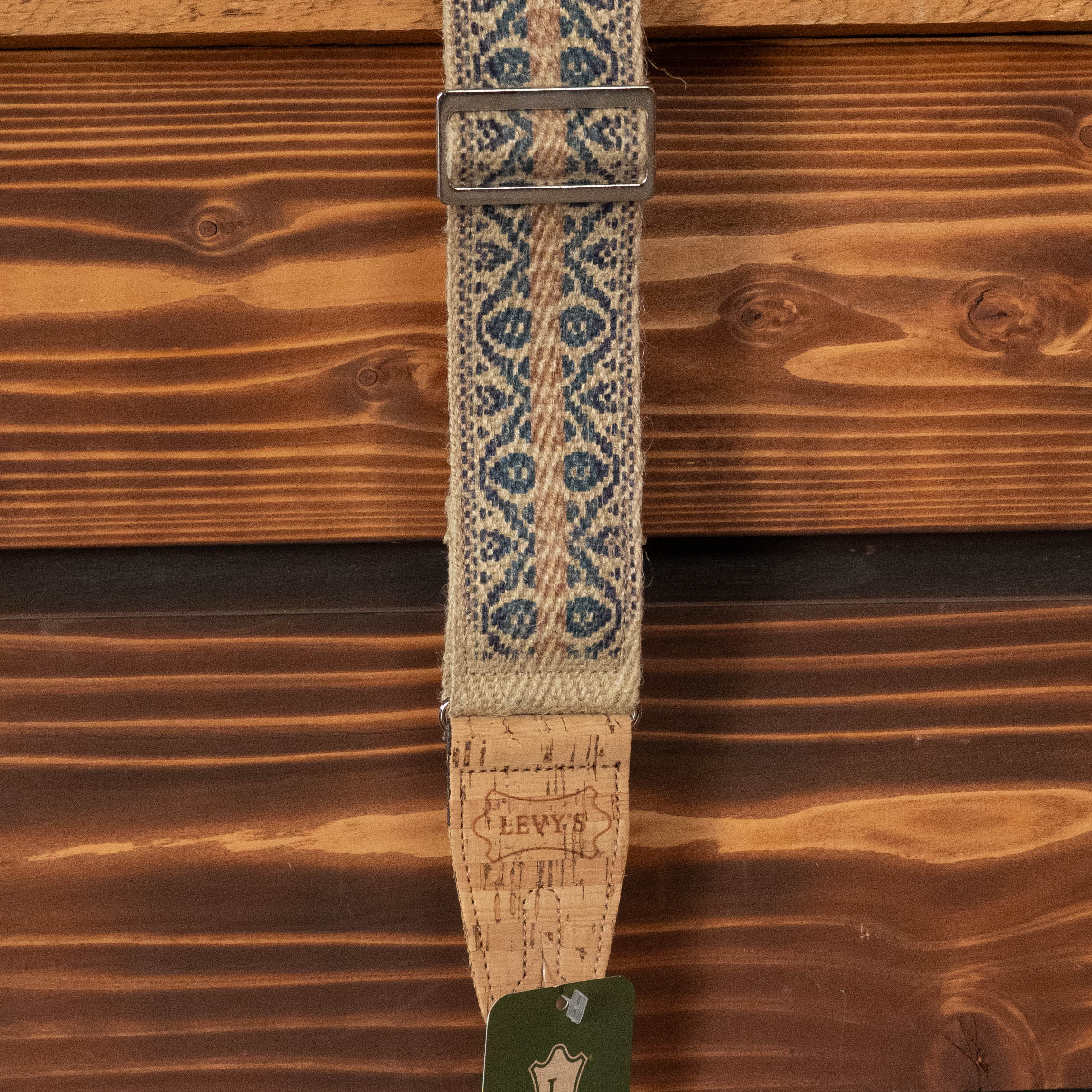Levy's Vegan Hemp Series 2" Berry and Taupe Guitar Strap