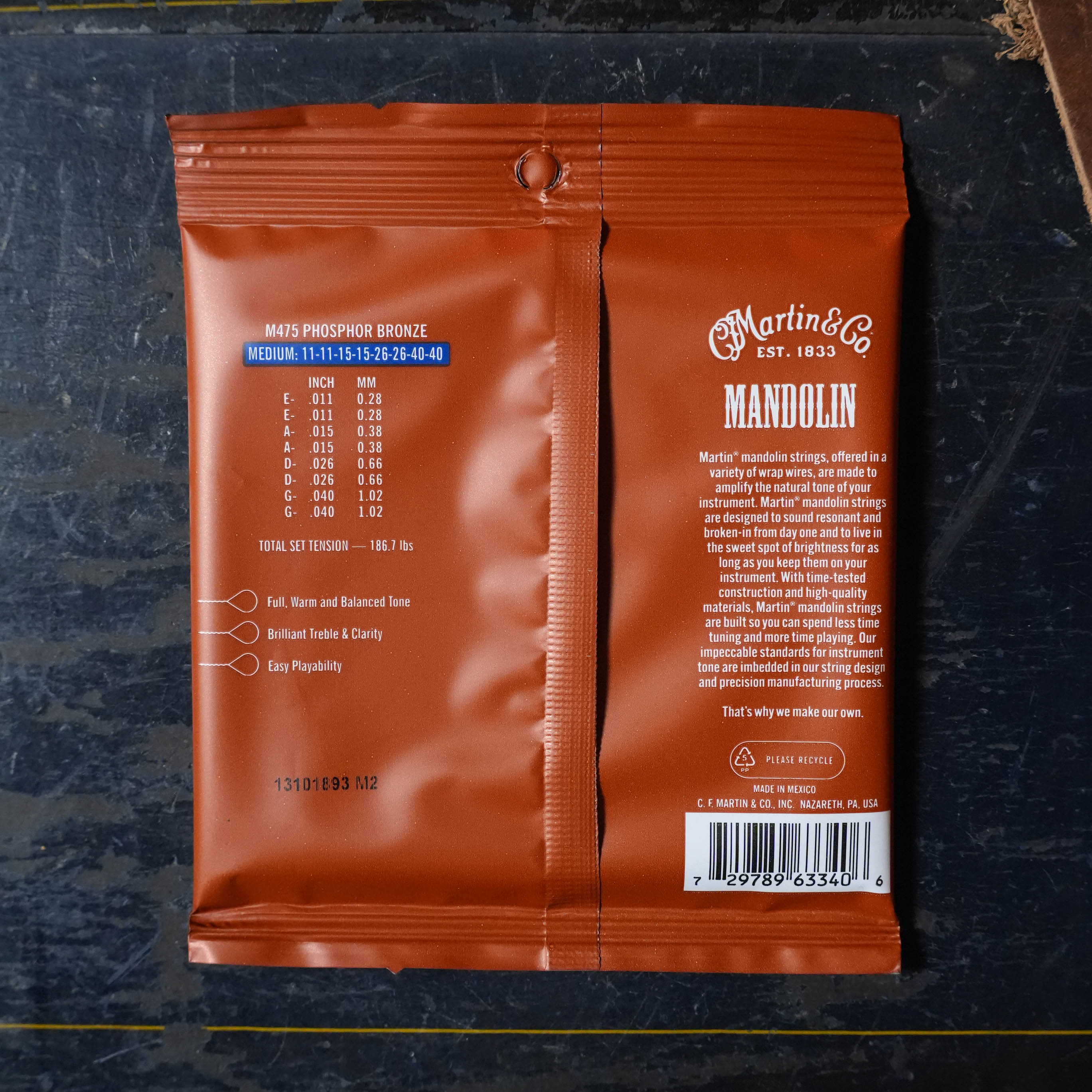 Martin Mandolin Phosphor Bronze Strings - Medium