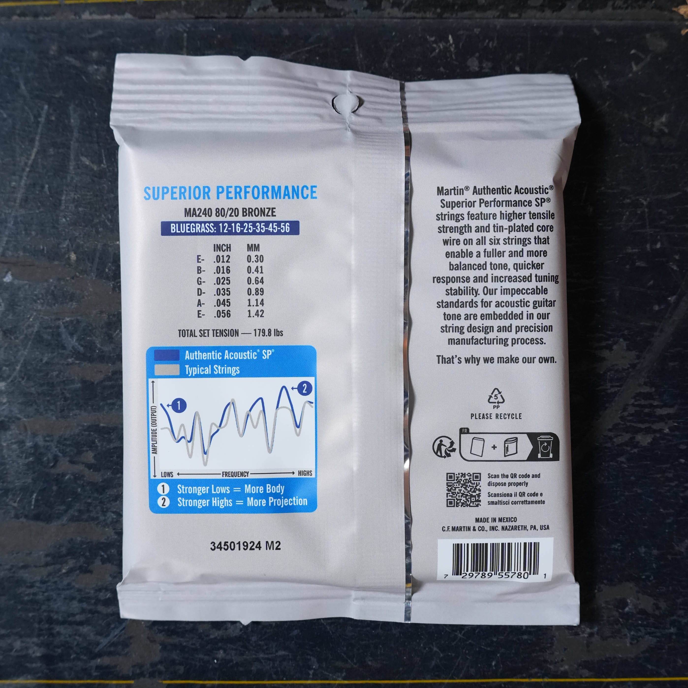 Martin Authentic Acoustic SP Bronze 80/20 Guitar Strings