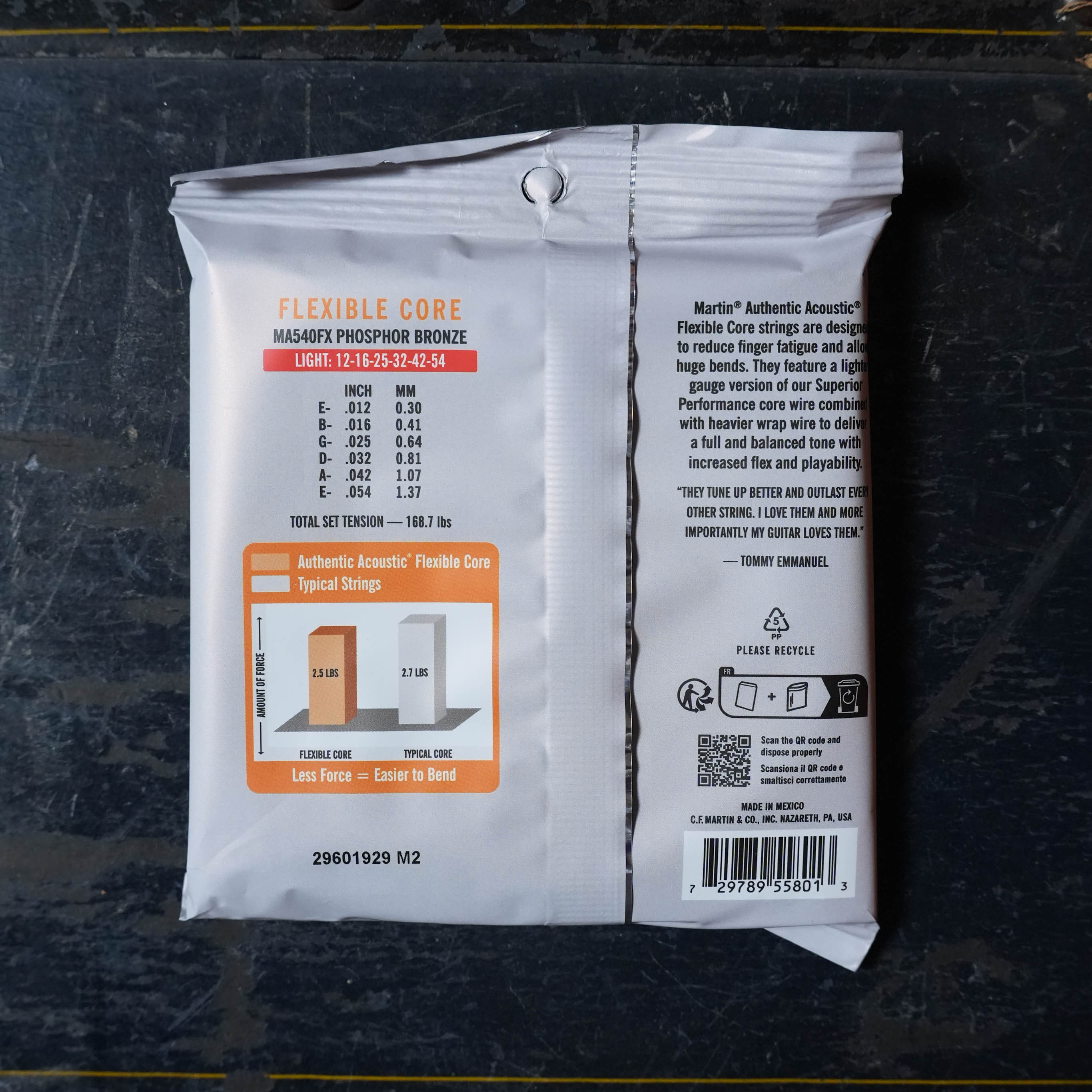 Martin Authentic Acoustic Phosphor Bronze Light Guitar Strings - Tommy's Choice