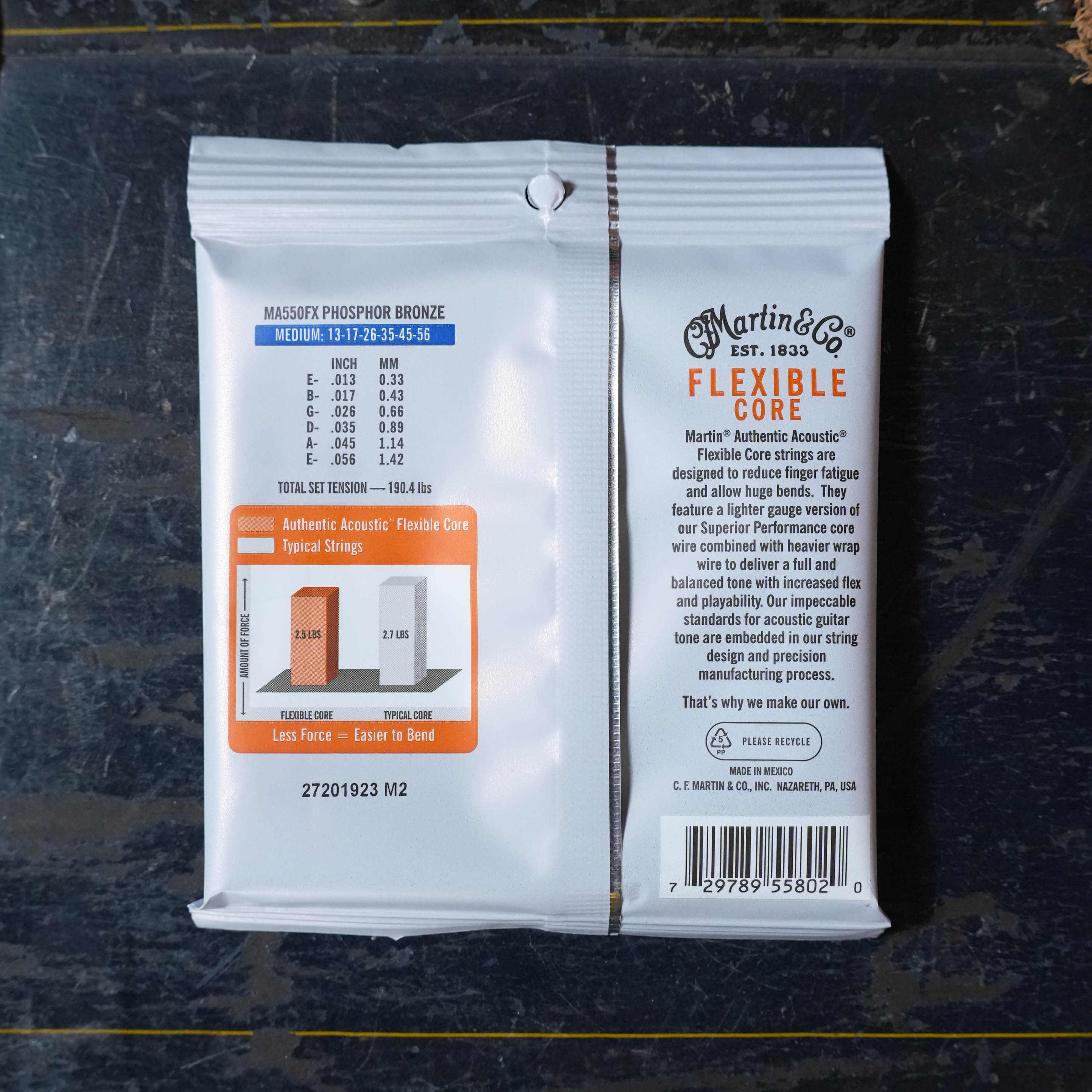 Martin Authentic Acoustic Flexible Core Guitar Strings - Medium