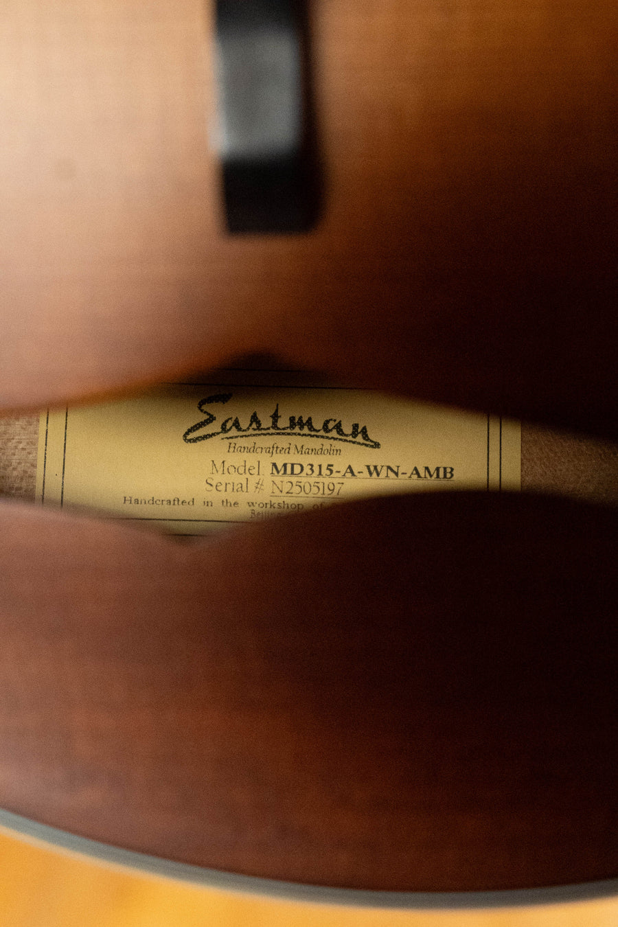 PRE-ORDER DEPOSIT ONLY *New 2026 Model* Eastman MD315 Wide Nut Adirondack/Maple F-Style Mandolin