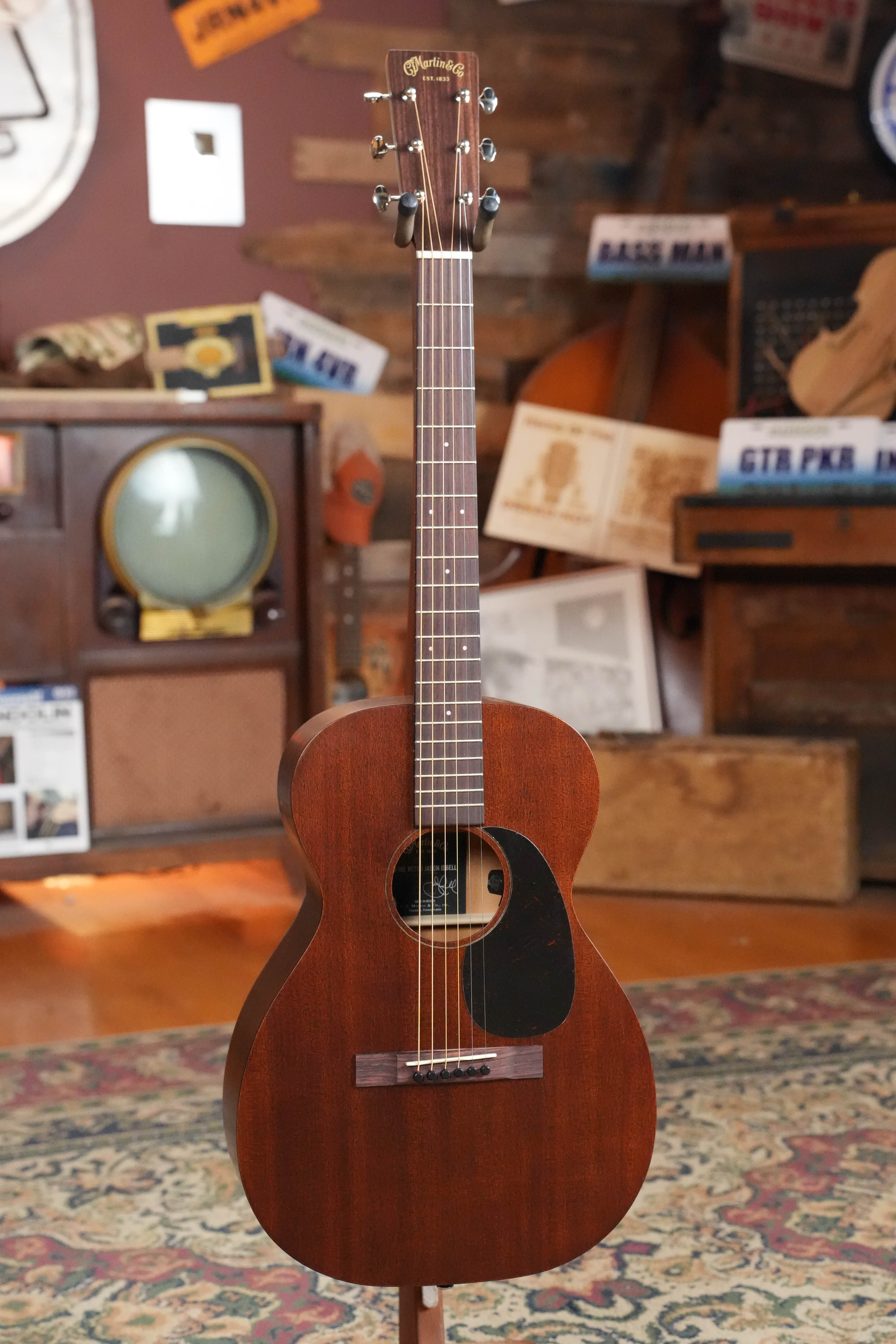Martin 0-10E Retro Jason Isbell All Mahogany Single O Acoustic Guitar W/Martin Electronics #9573