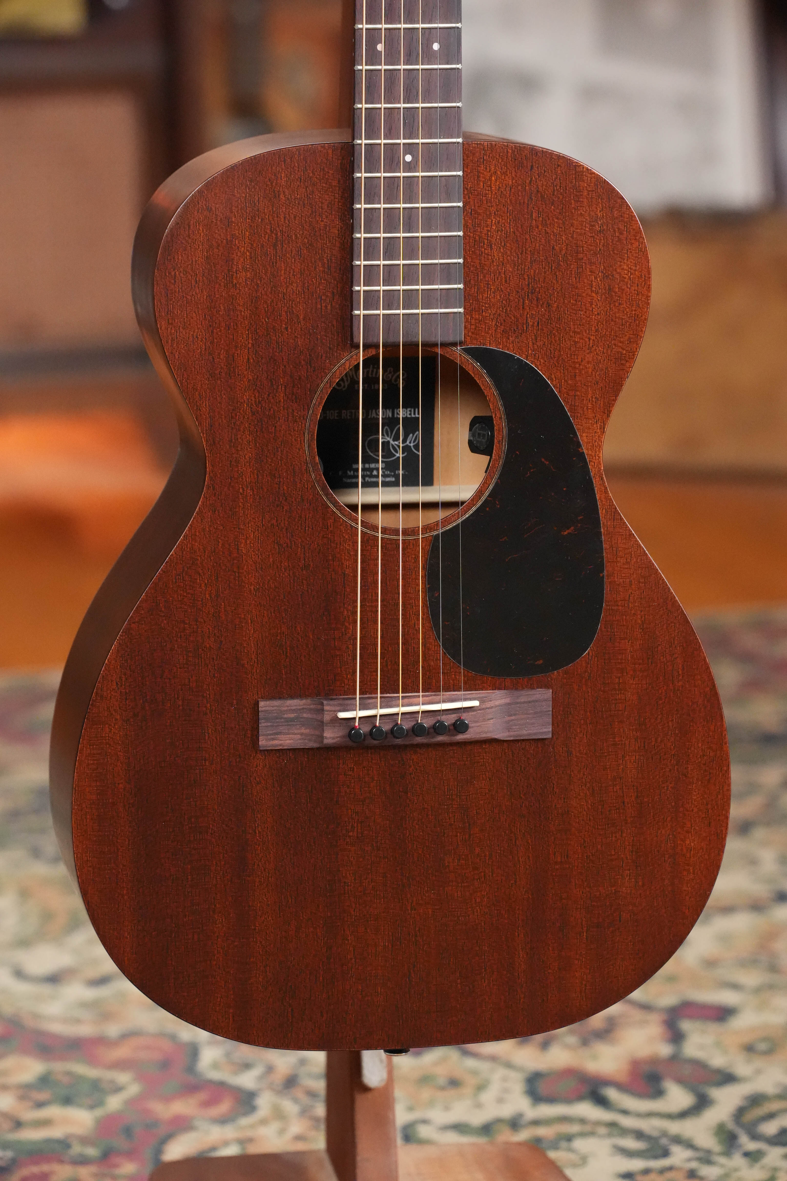 Martin 0-10E Retro Jason Isbell All Mahogany Single O Acoustic Guitar W/Martin Electronics #9573
