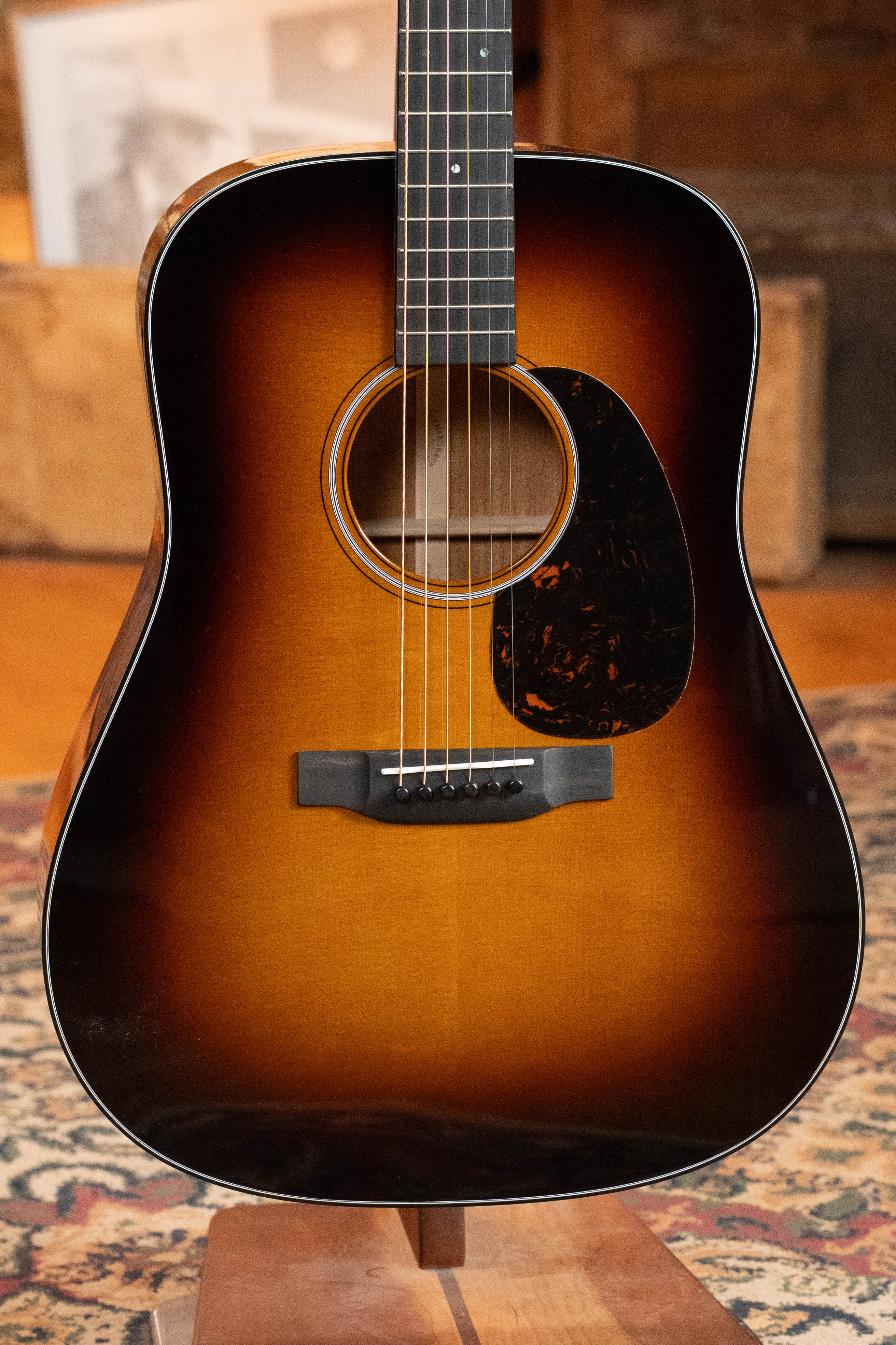 Martin D-18 Spruce/Mahogany 1935 Gloss Sunburst Finish Dreadnought Acoustic Guitar #5454