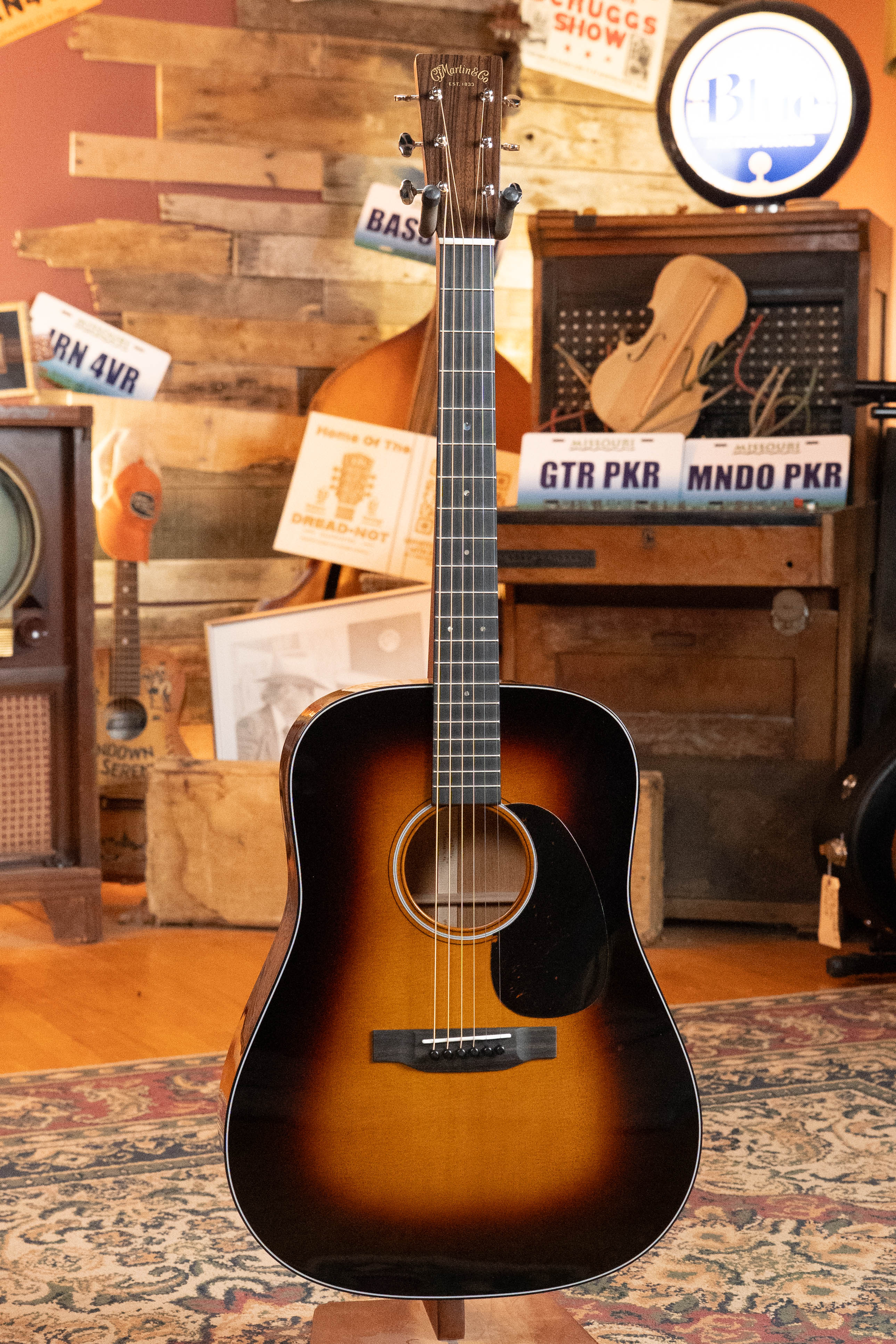 Martin D-18 Spruce/Mahogany 1935 Gloss Sunburst Finish Dreadnought Acoustic Guitar #8004