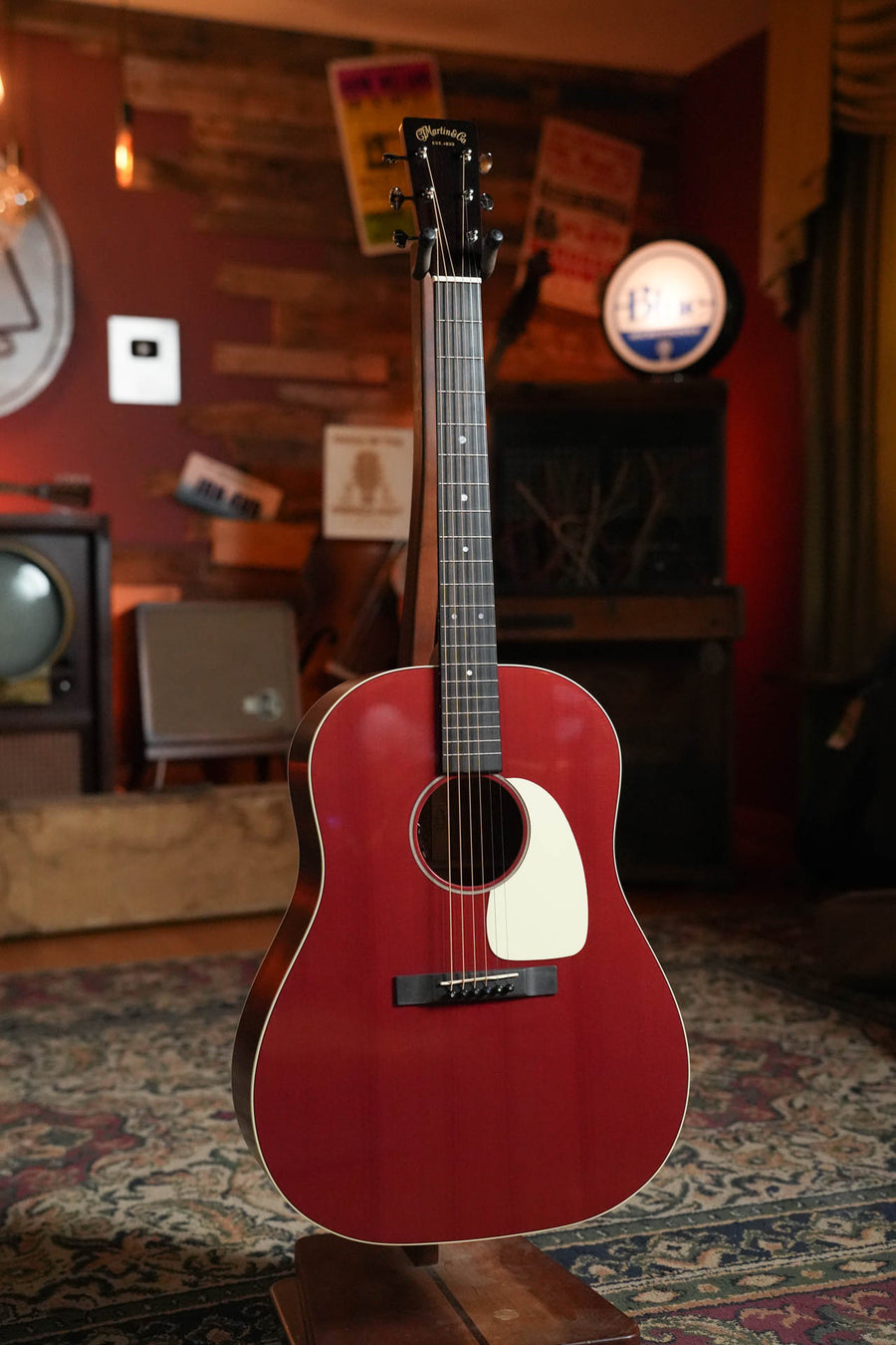 Martin DSS-16E Slope Shoulder Acoustic-Electric Guitar, Cherry Cola #4104