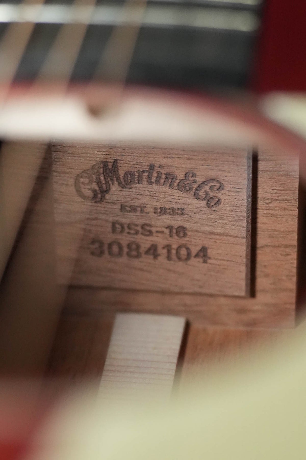 Martin DSS-16E Slope Shoulder Acoustic-Electric Guitar, Cherry Cola #4104