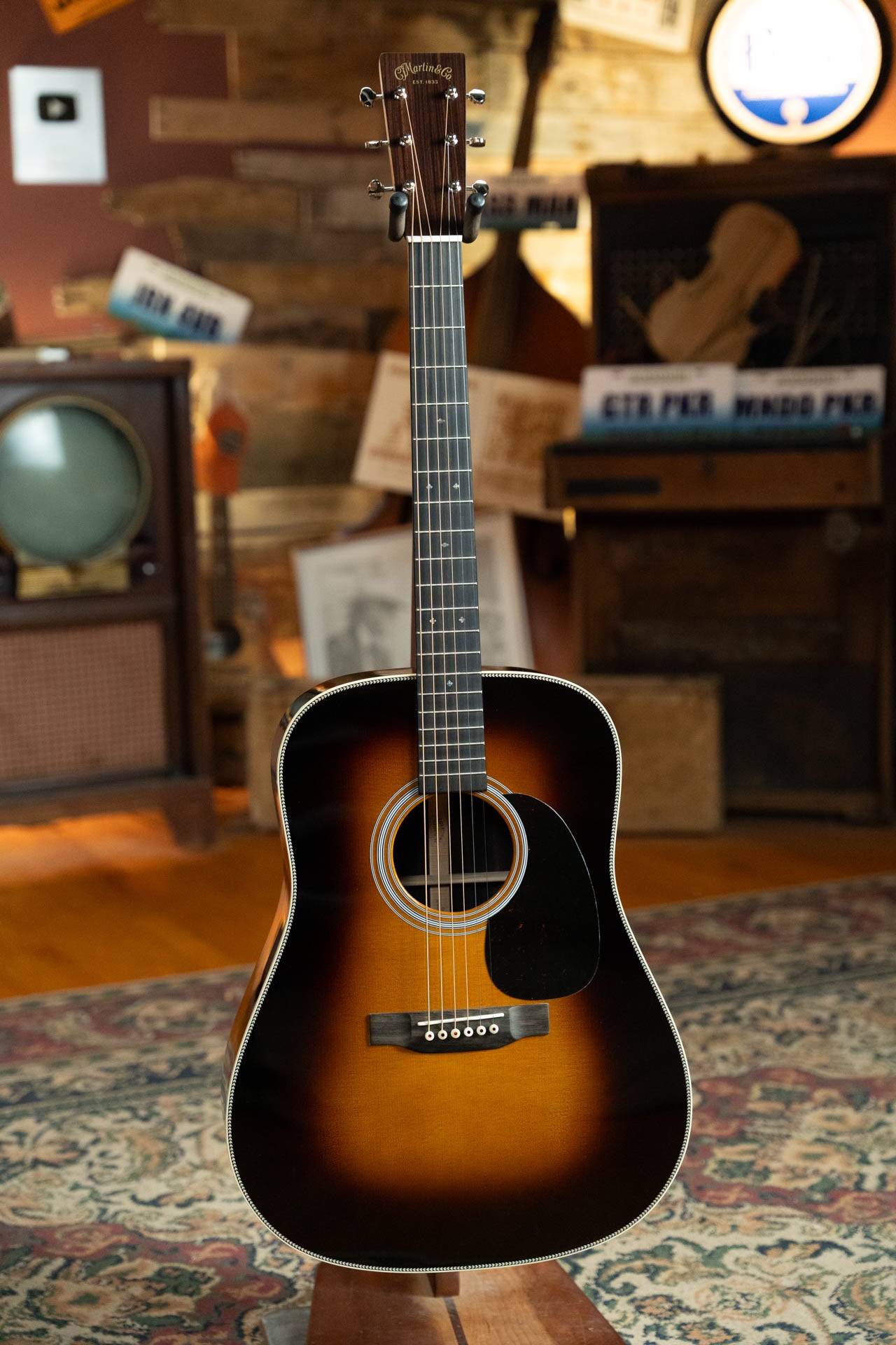Martin HD-28 1935 Sunburst Spruce/East Indian Rosewood Dreadnought Acoustic Guitar #5446