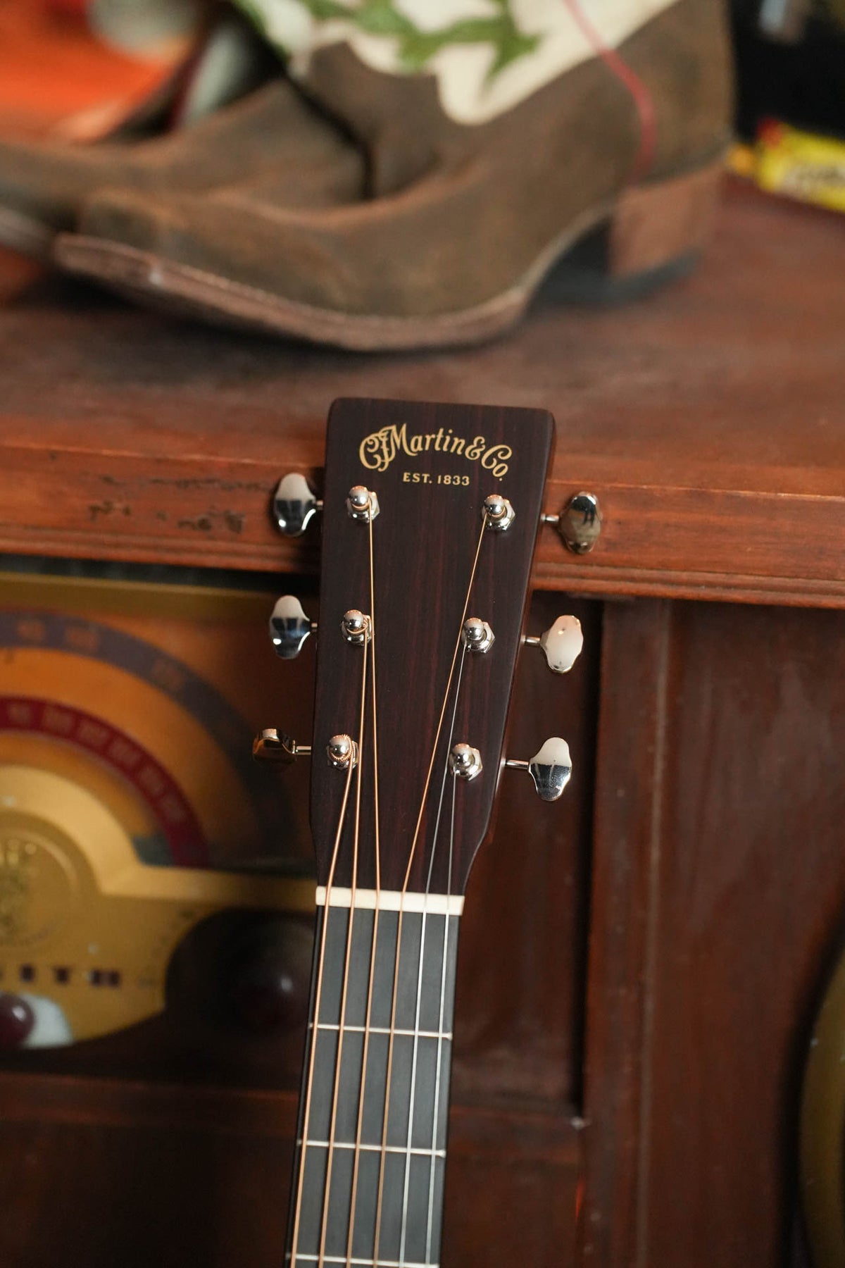 Martin J-16E Jumbo Acoustic-Electric Guitar, 1935 Burst #0589