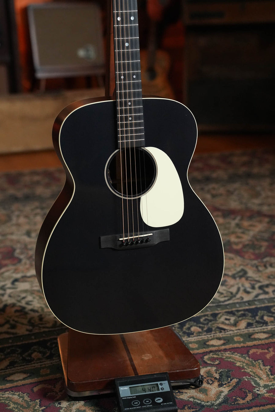 Martin J-16E Jumbo Acoustic-Electric Guitar, Black Smoke #4748