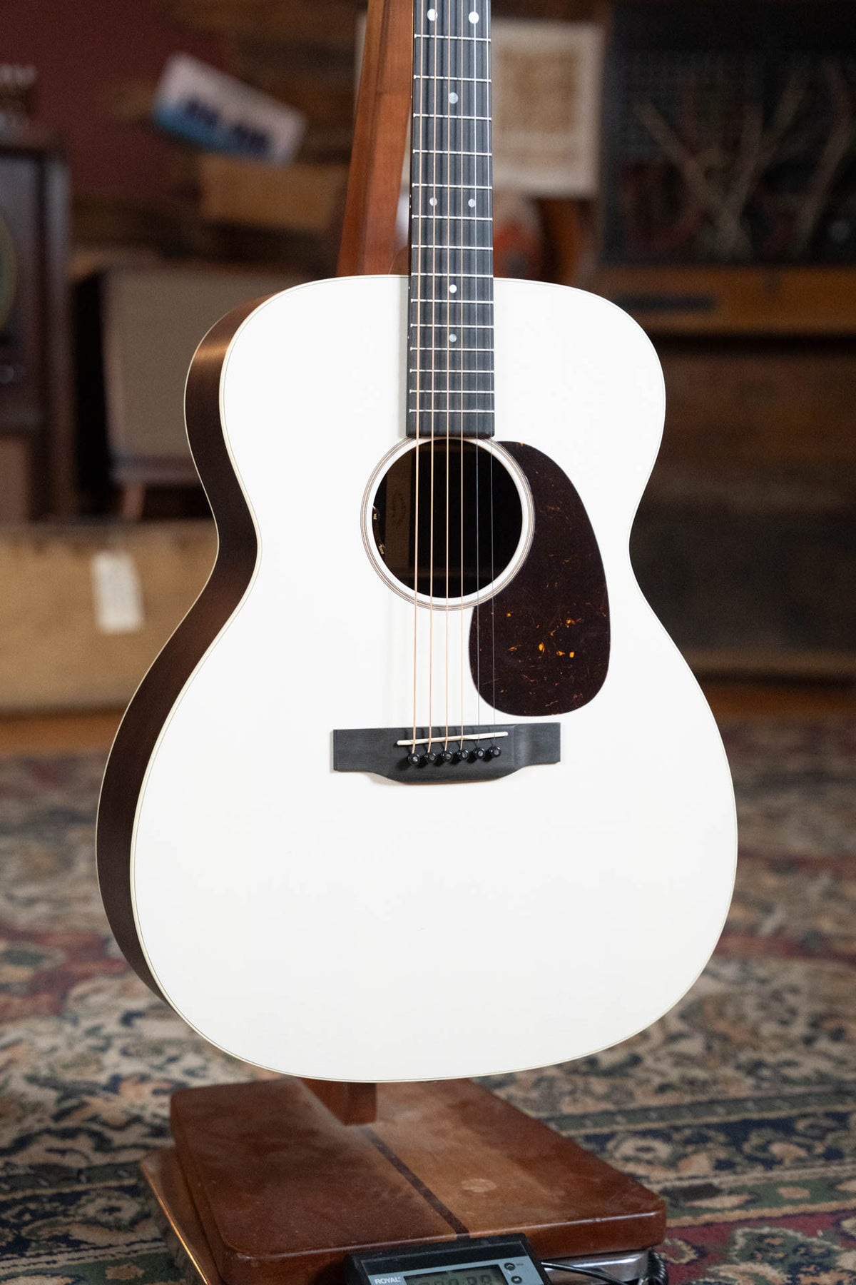 Martin J-16E Jumbo Acoustic-Electric Guitar, Cream #0595