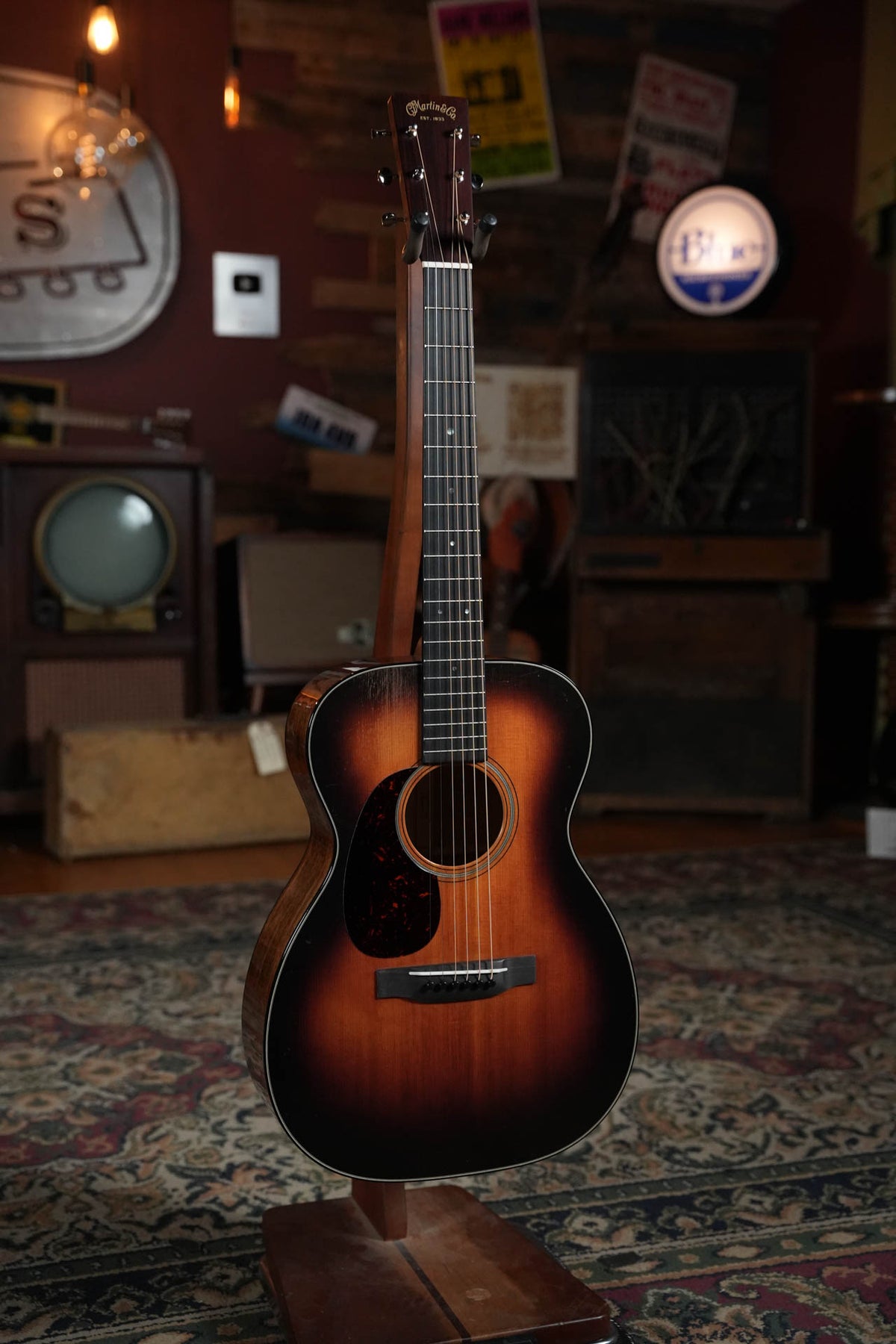 Martin OO-18 Joe Bonamassa Grand Concert LH Sunburst Acoustic Guitar #3708