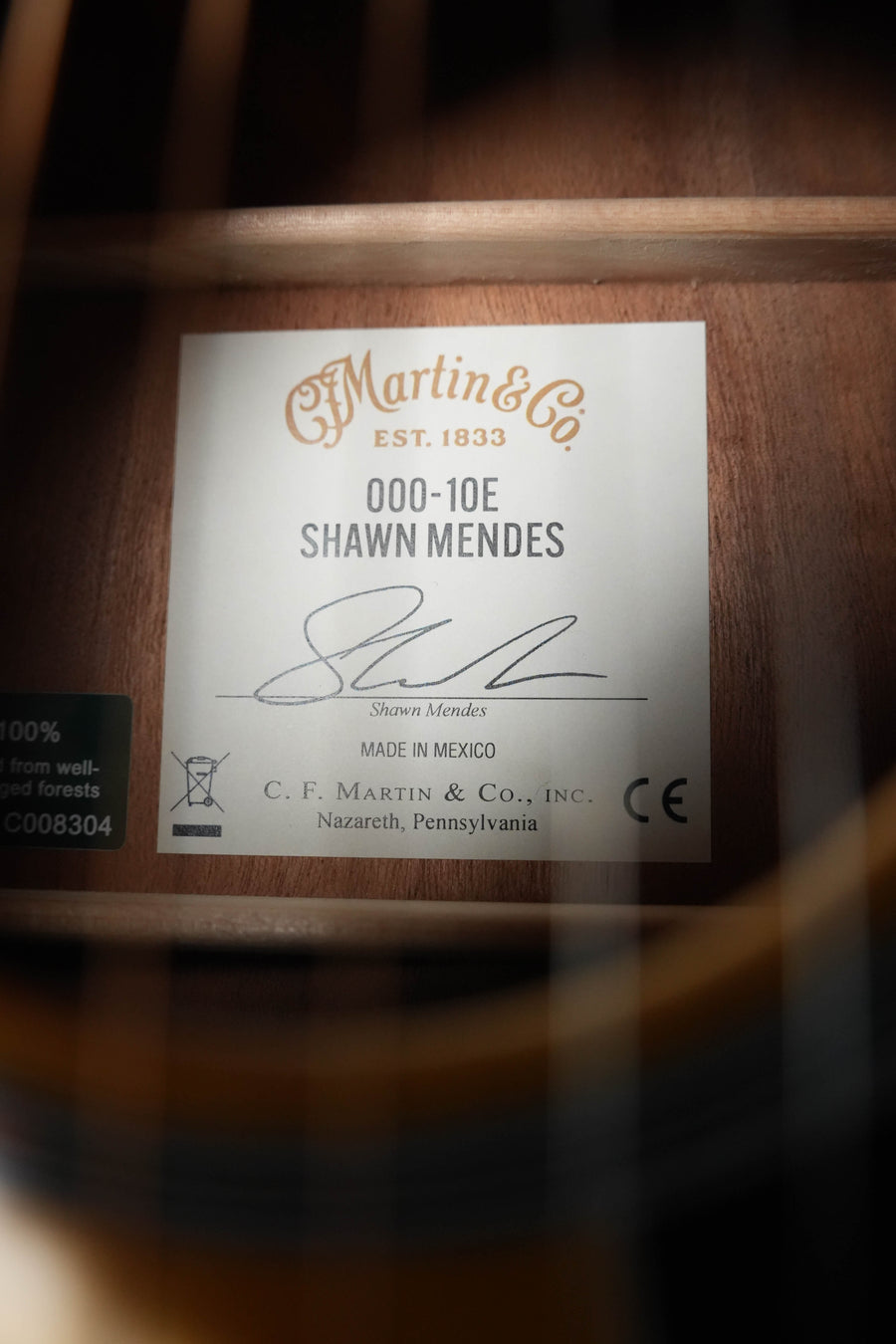 Martin OOO-10E Shawn Mendes Edition Acoustic Guitar #2658