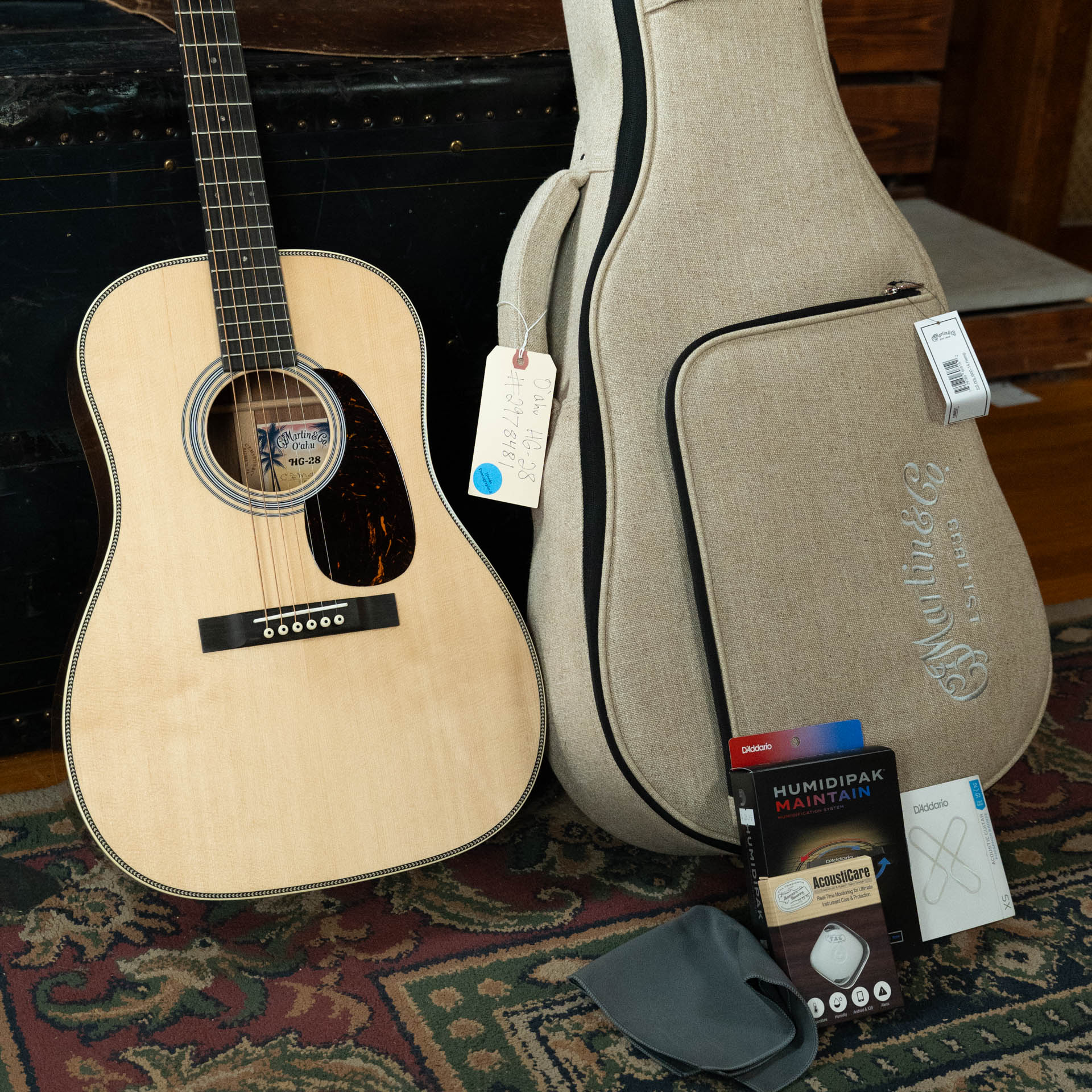 Martin O'ahu HG-28 Spruce/Koa Sloped Shoulder HG Acoustic Guitar #8481