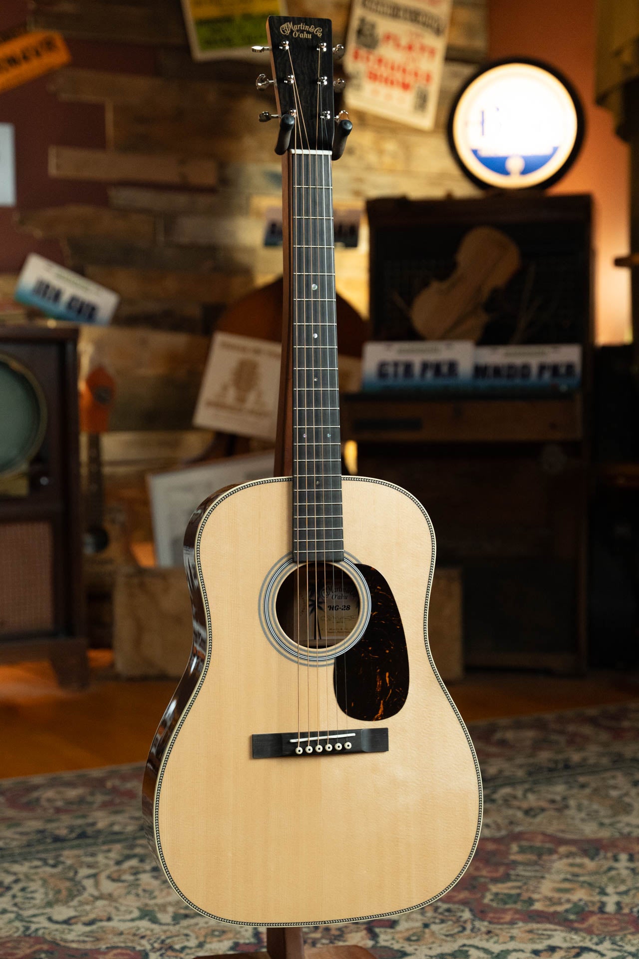 Martin O'ahu HG-28 Spruce/Koa Sloped Shoulder HG Acoustic Guitar #8481