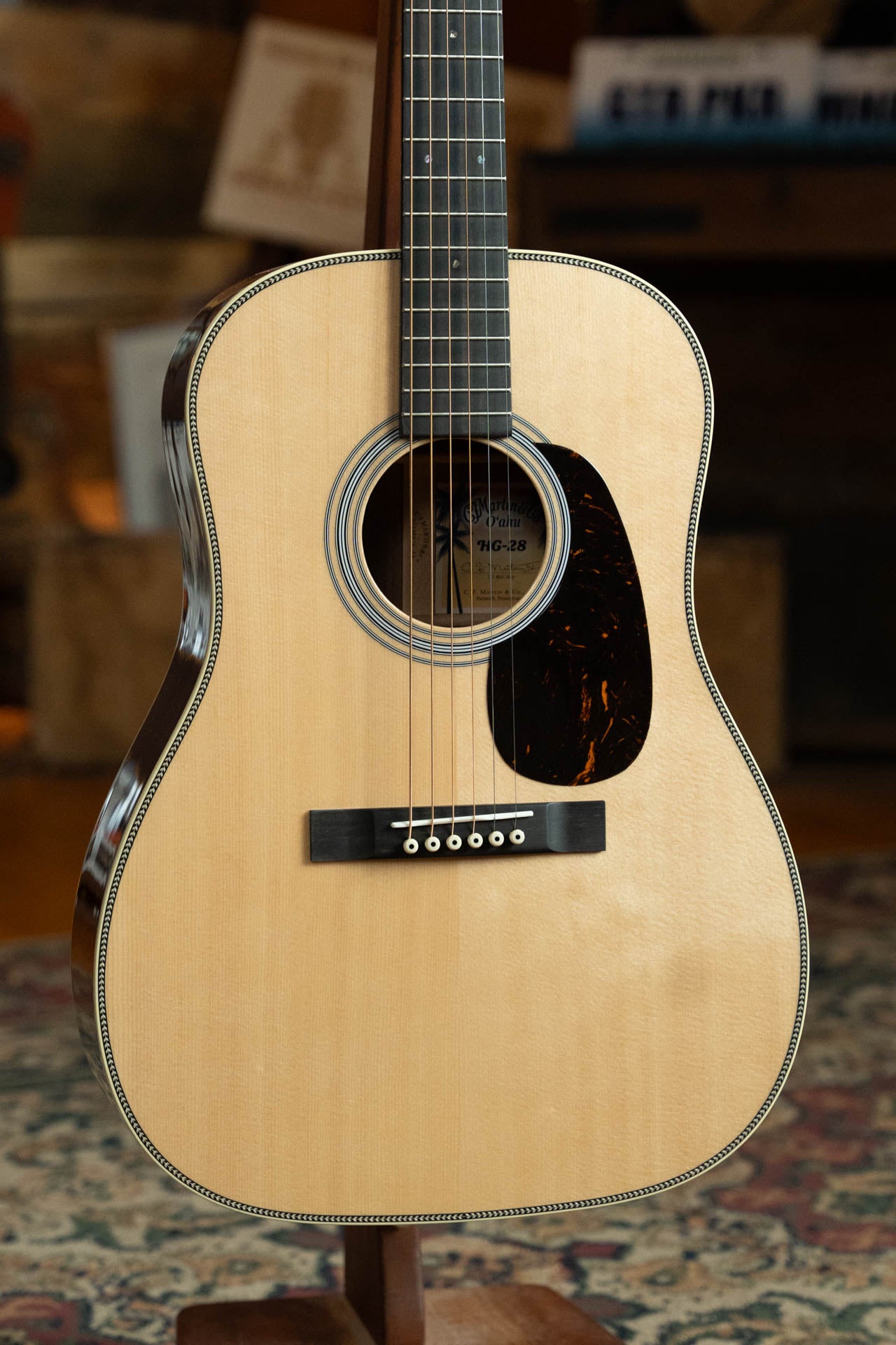 Martin O'ahu HG-28 Spruce/Koa Sloped Shoulder HG Acoustic Guitar #8481