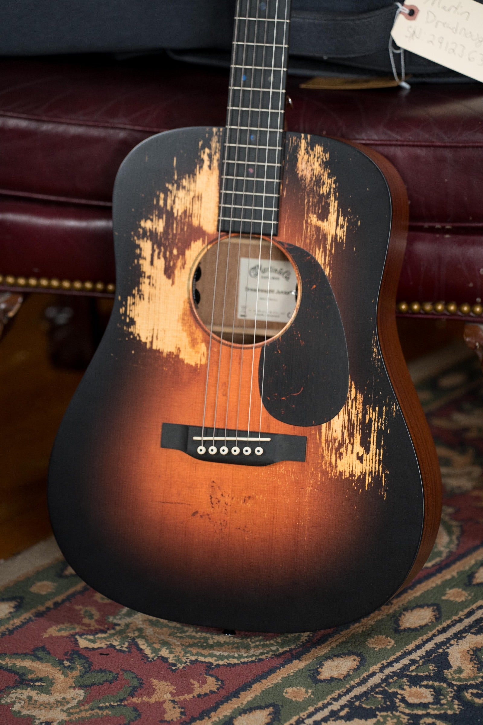 Martin D Jr E Streetlegend Burst Spruce/Sapele Aged-Look Dreadnought Guitar w/Martin Electronics #2363