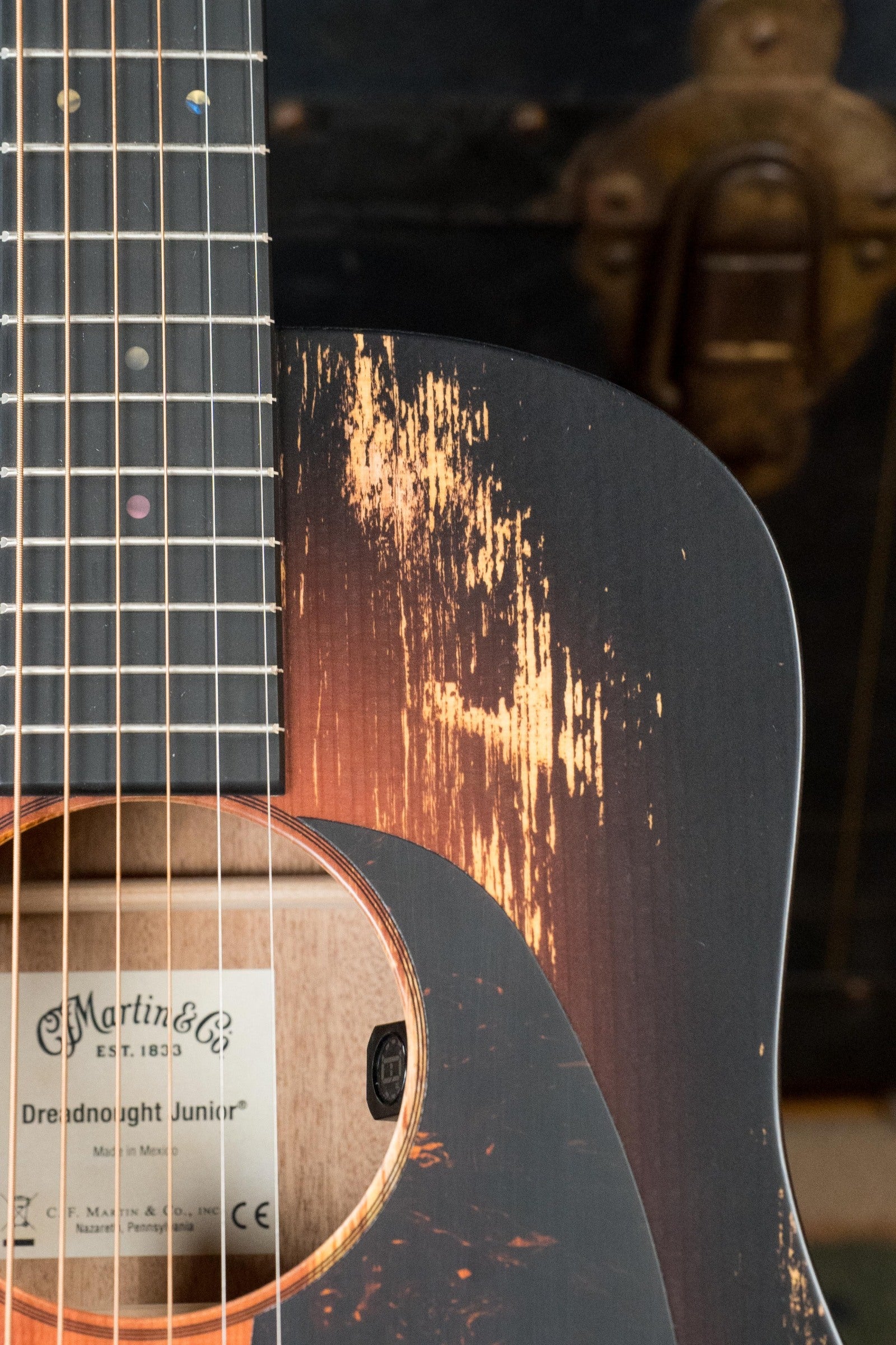 *New 2025 Model* Martin D Jr E Streetlegend Burst Spruce/Sapele Aged-Look Dreadnought Guitar w/Martin Electronics #3849