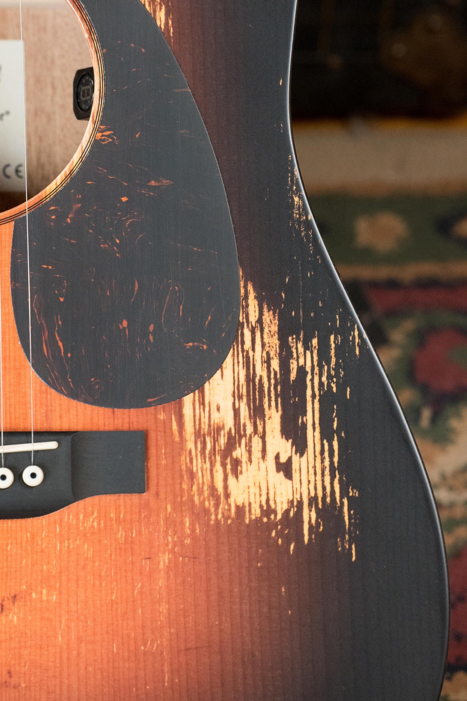 *New 2025 Model* Martin D Jr E Streetlegend Burst Spruce/Sapele Aged-Look Dreadnought Guitar w/Martin Electronics #3849