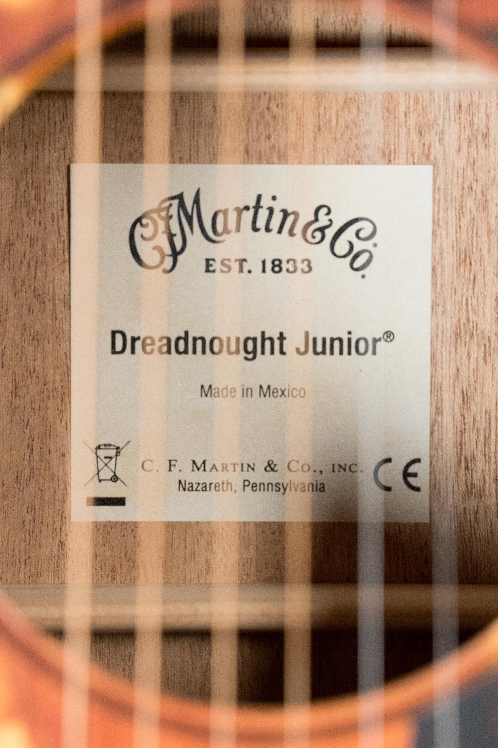 *New 2025 Model* Martin D Jr E Streetlegend Burst Spruce/Sapele Aged-Look Dreadnought Guitar w/Martin Electronics #3849