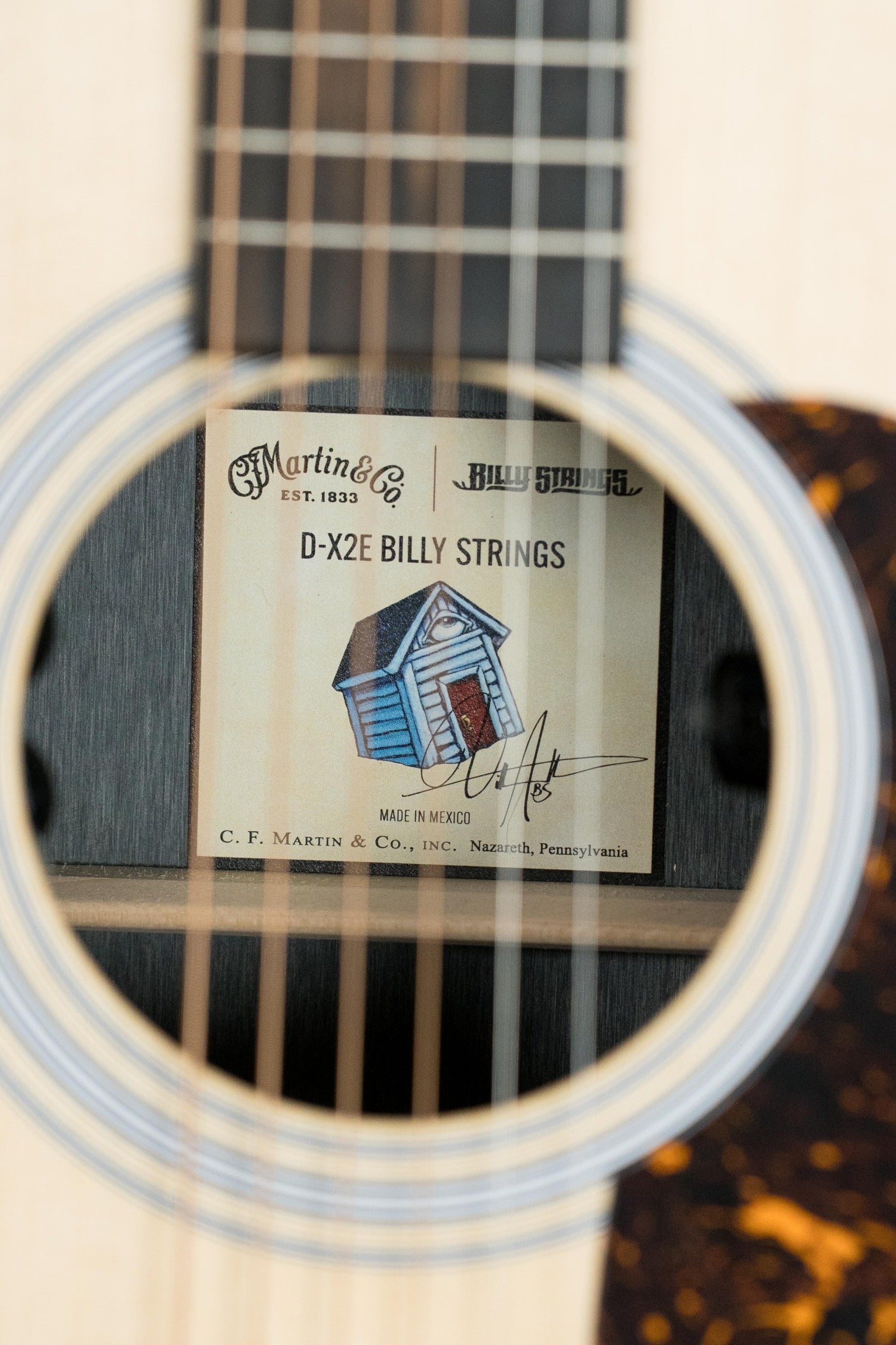 Martin D-X2E Billy Strings Spruce/HPL Rosewood Dreadnought Guitar w/Martin Electronics #1710
