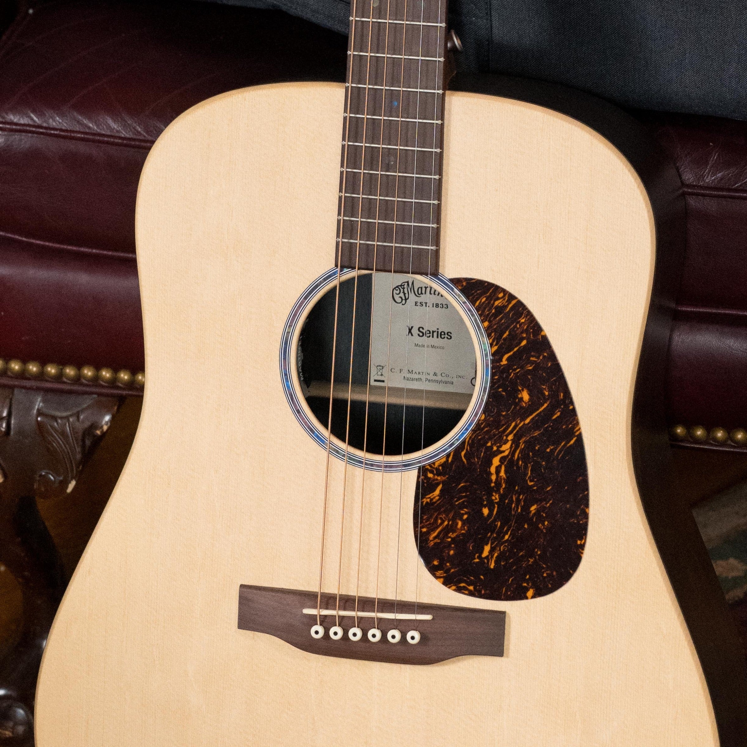 Martin D-X2E Sitka/HPL Brazilian Rosewood Dreadnought Guitar w/Martin E-1 Pickup #6019