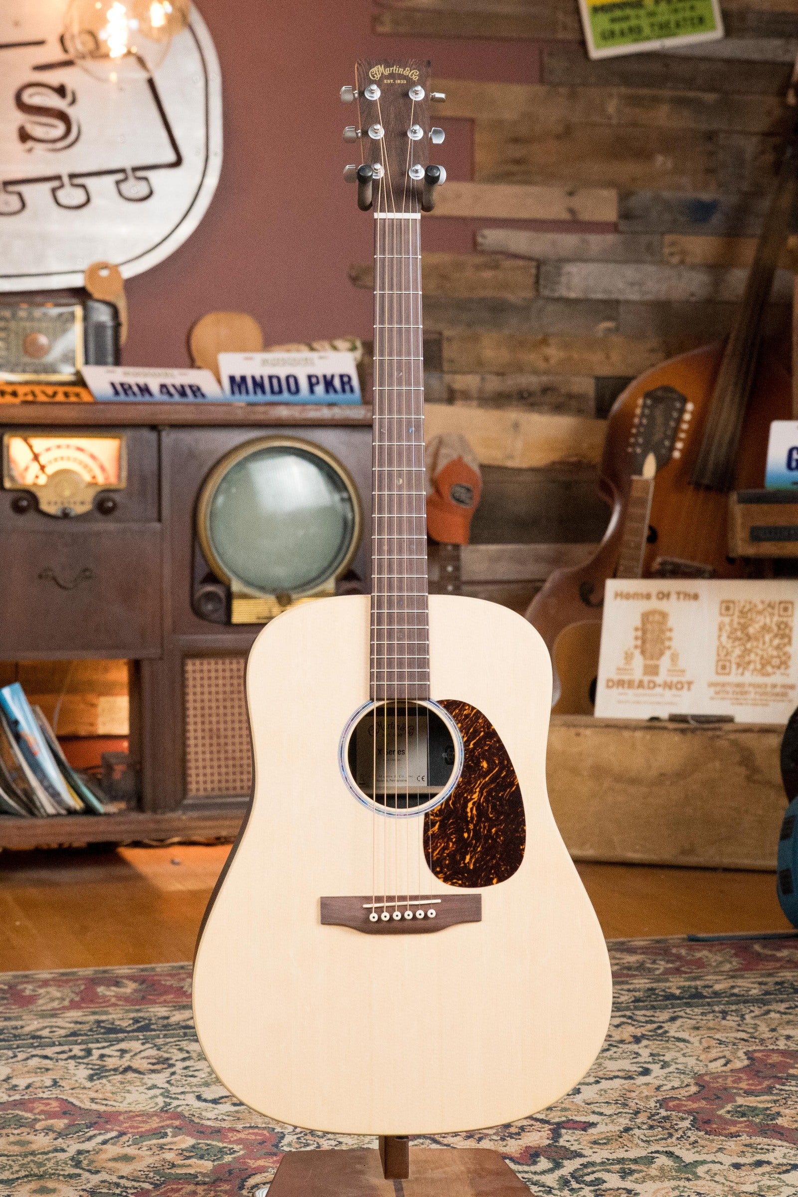 Martin D-X2E Sitka/HPL Brazilian Rosewood Dreadnought Guitar w/Martin E-1 Pickup #6019