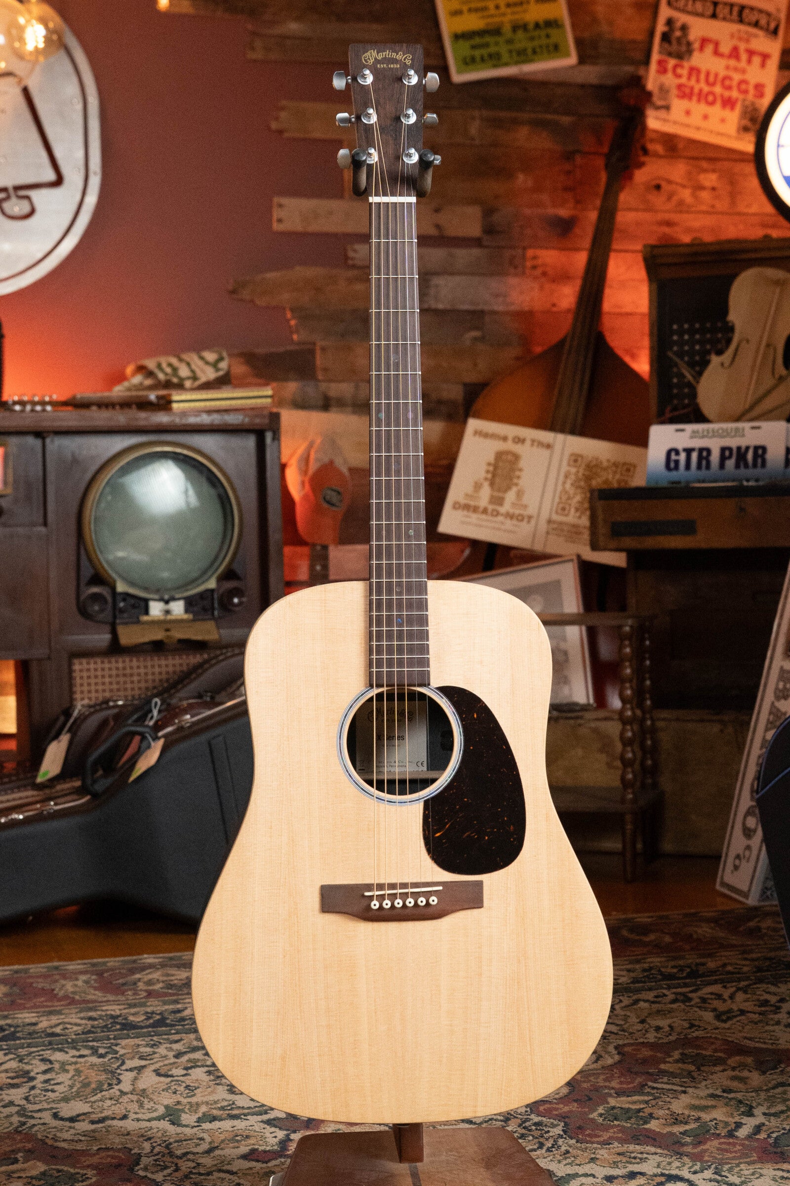 Martin D-X2E Sitka/HPL Brazilian Rosewood Dreadnought Guitar w/Martin