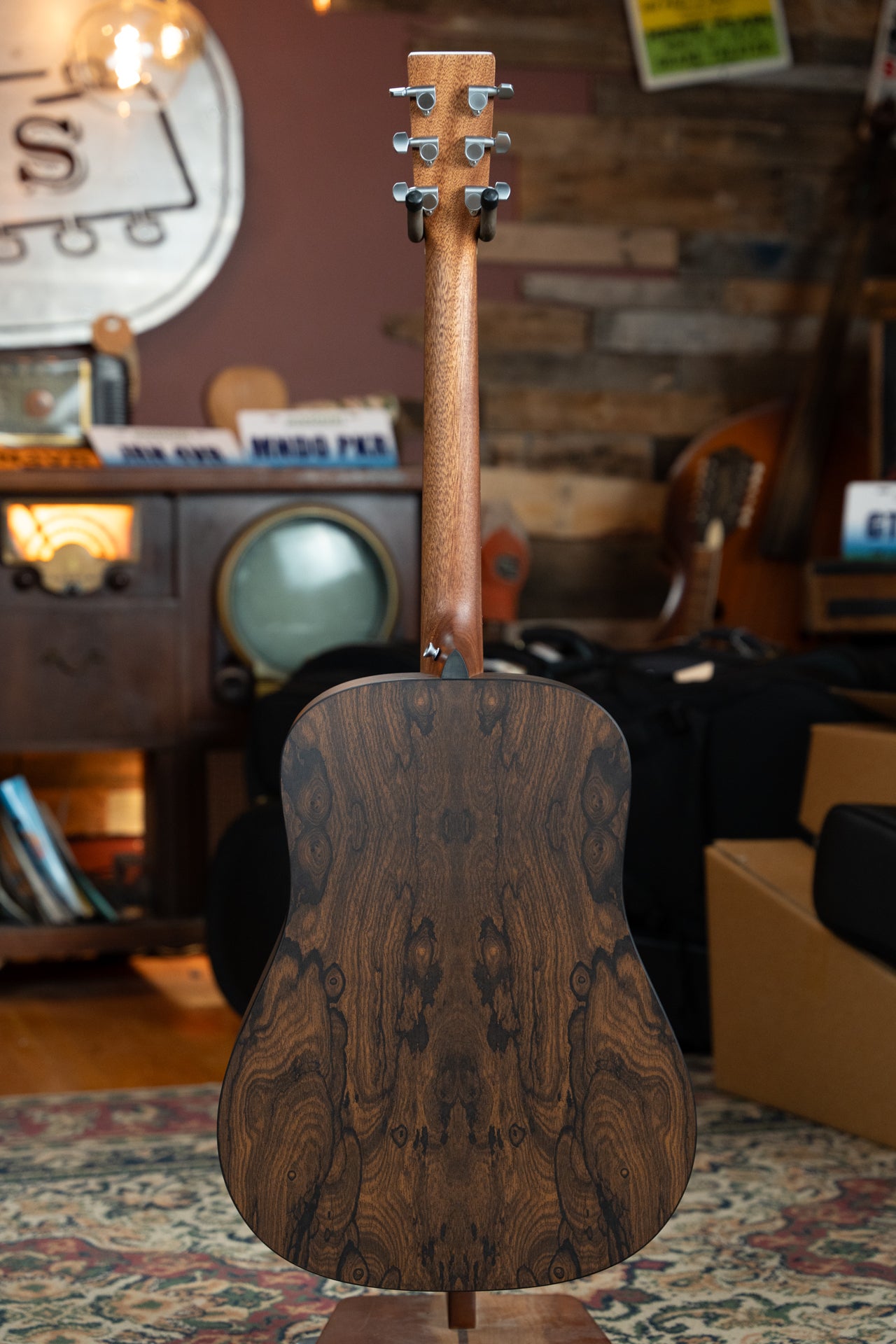 Martin D-X2E Sitka/HPL Ziricote Burst Dreadnought Guitar w/Martin E-1 Pickup #4187