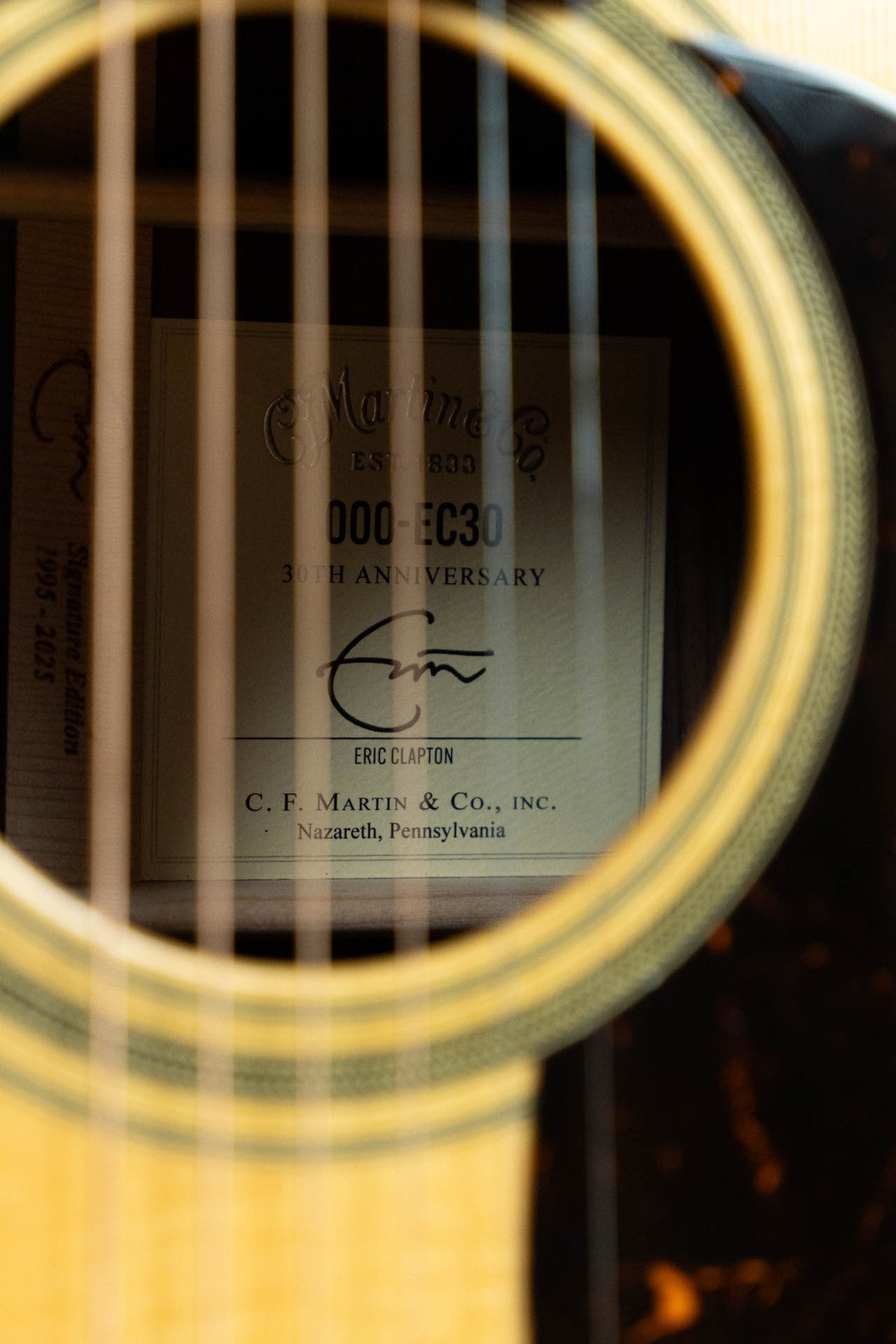 Martin Eric Clapton OOO-EC 30th Anniversary Spruce/Indian Rosewood Gloss OOO Acoustic Guitar #4907