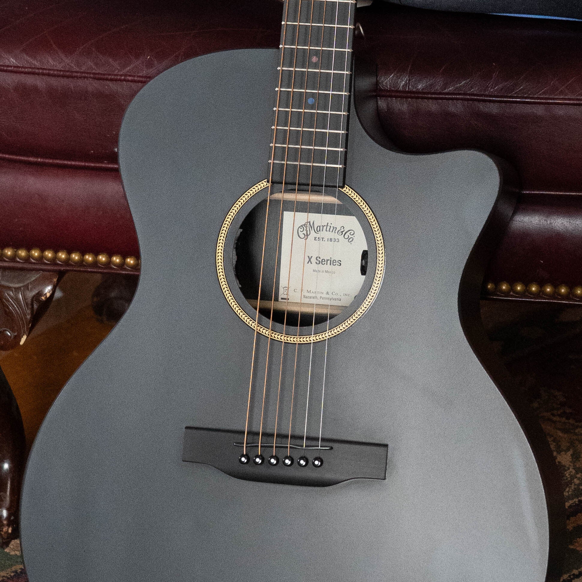 Martin GPC-X1E All Black HPL Grand Performance Cutaway Guitar w/Martin E1 Electronics #7175
