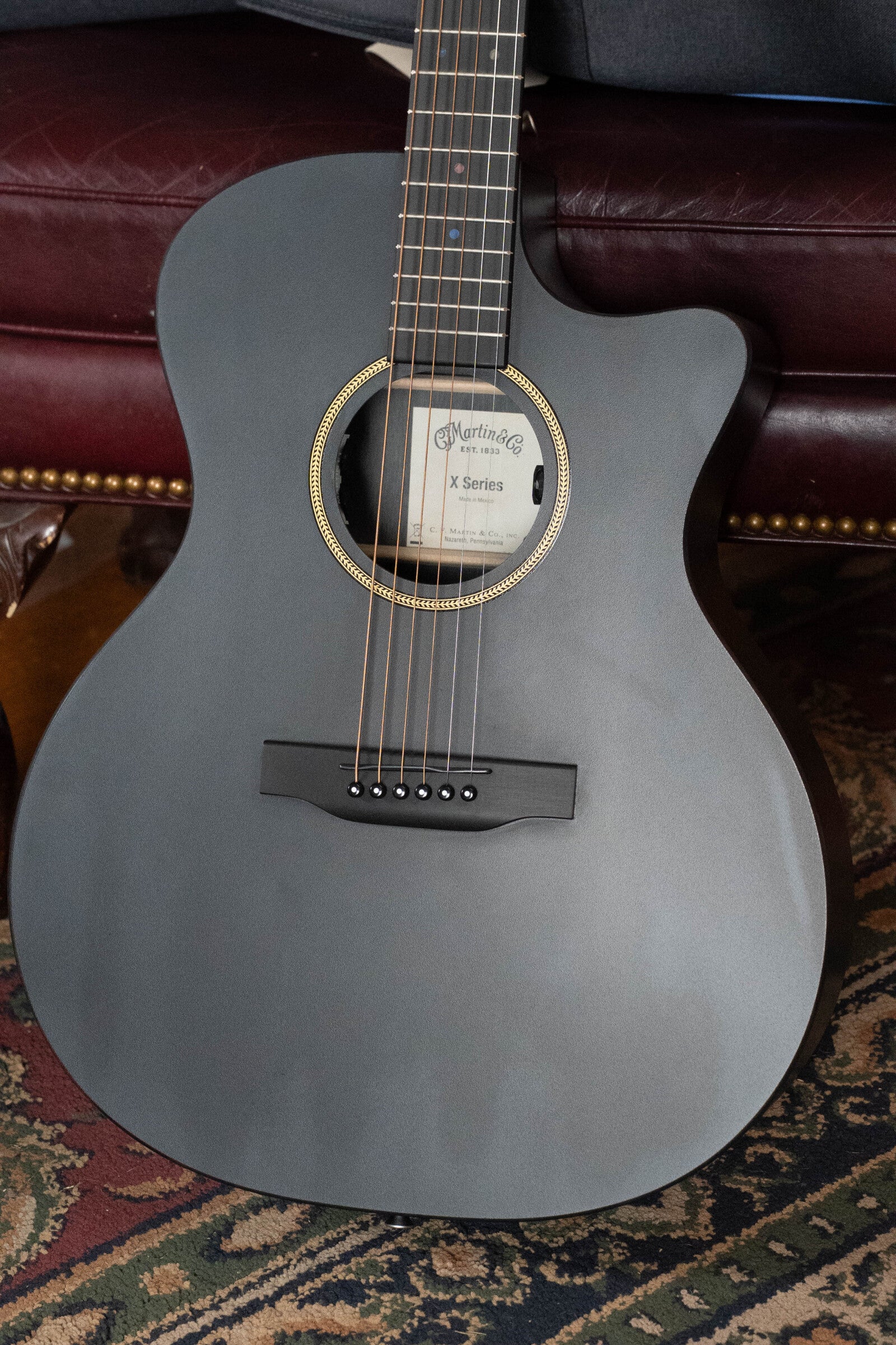 Martin GPC-X1E All Black HPL Grand Performance Cutaway Guitar w/Martin E1 Electronics #7175