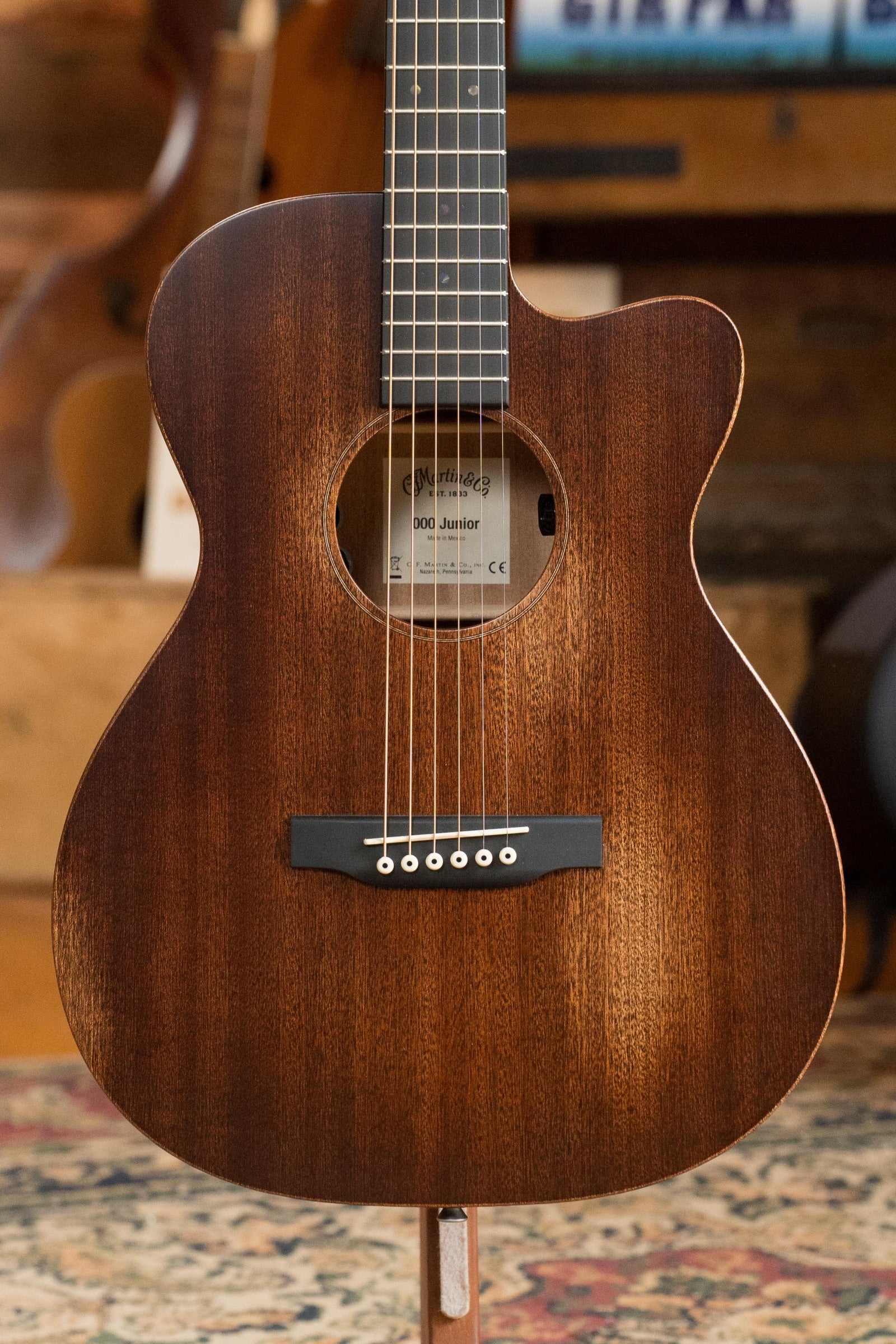 *New 2025 Model* Martin OOOC JR-E StreetMaster Spruce/Sapele OOO Cutaway Guitar w/Electronics #8054