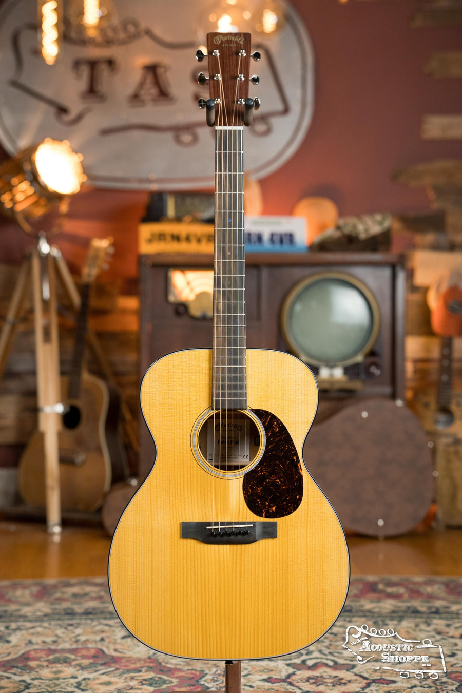 Martin OOOE Retro Plus acoustic guitar with torrefied spruce top, mahogany back and sides, and Martin Electronics pickup. - Martin OOOE Retro Plus Torrefied Spruce/Mahogany OOO Guitar w/Martin Electronics #2988 - Default Title