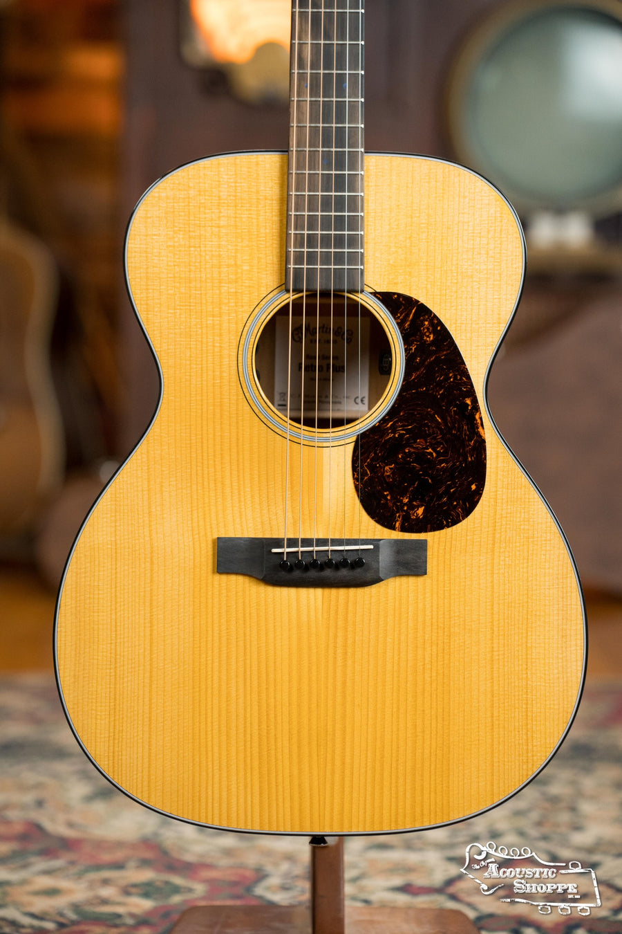 Martin OOOE Retro Plus acoustic guitar with torrefied spruce top and mahogany back, tortoiseshell pickguard, and Martin. - Martin OOOE Retro Plus Torrefied Spruce/Mahogany OOO Guitar w/Martin Electronics #2988 - Default Title