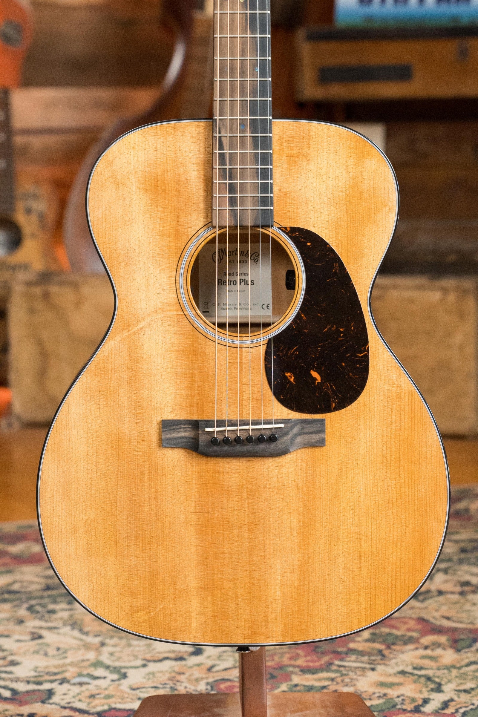 *New 2025 Model* Martin OOOE Retro Plus Torrefied Spruce/Mahogany OOO Guitar w/Martin Electronics #8195