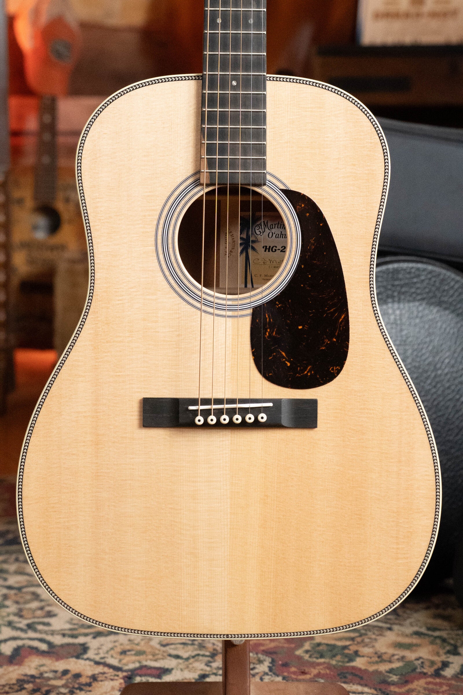 Martin O'ahu HG-28 Spruce/Koa Sloped Shoulder HG Acoustic Guitar #2694
