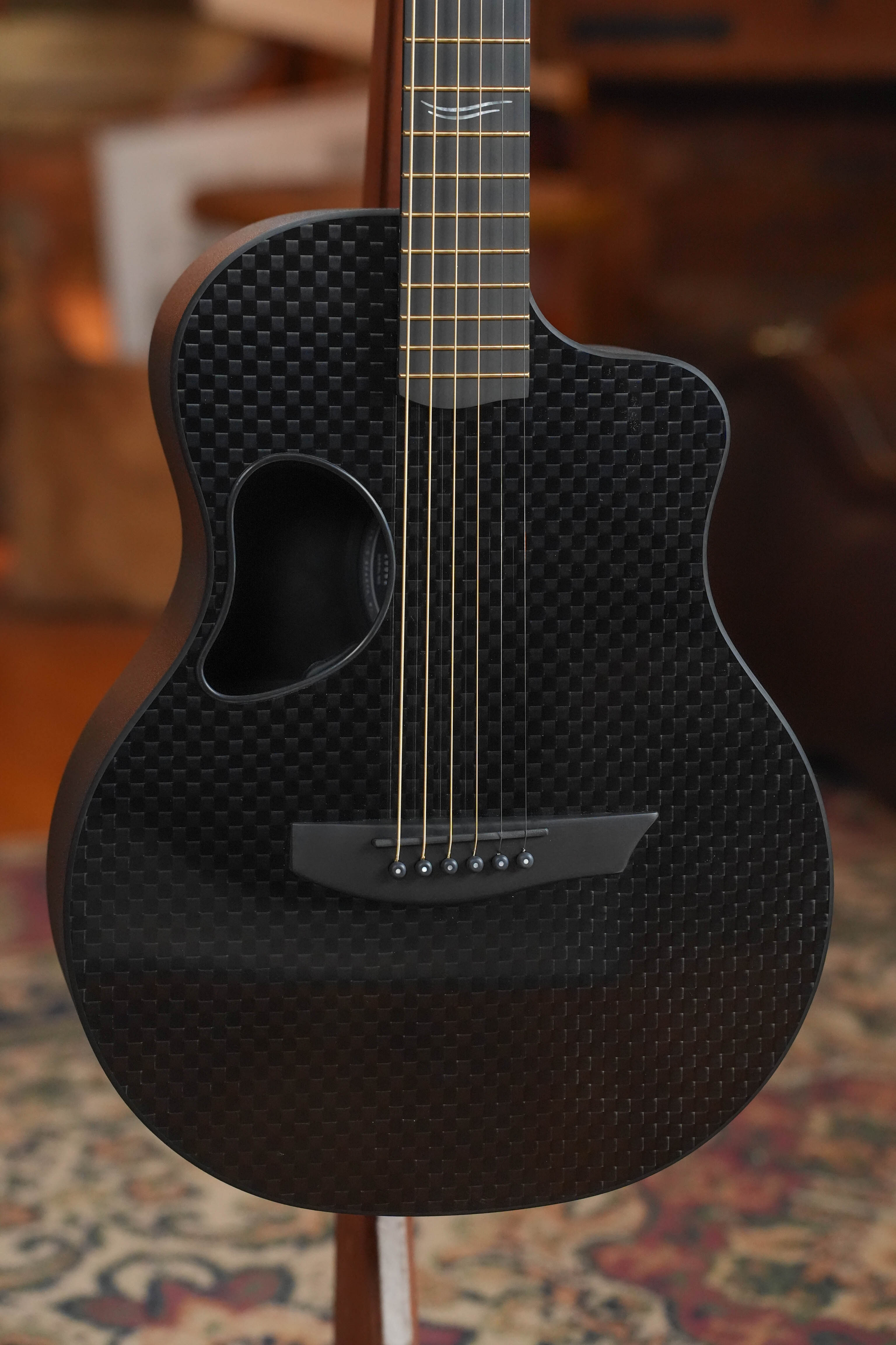McPherson Carbon Fiber Touring Series Blackout Basketweave Guitar w/L.R. Baggs Element Pickup #0062