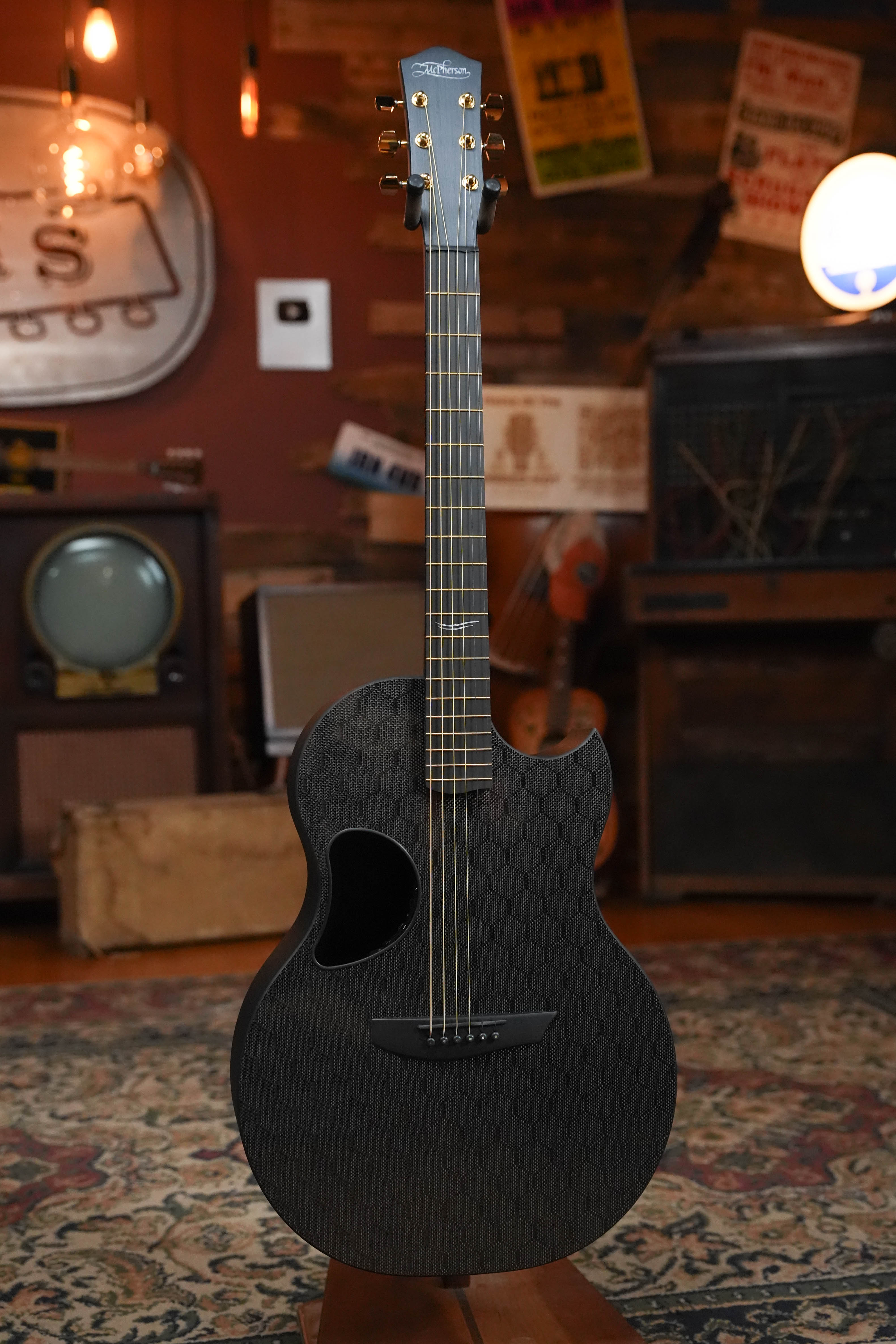 McPherson Sable Series Honeycomb Carbon Fiber Dreadnought Guitar w/Gold Hardware and LR Baggs Anthem #0152