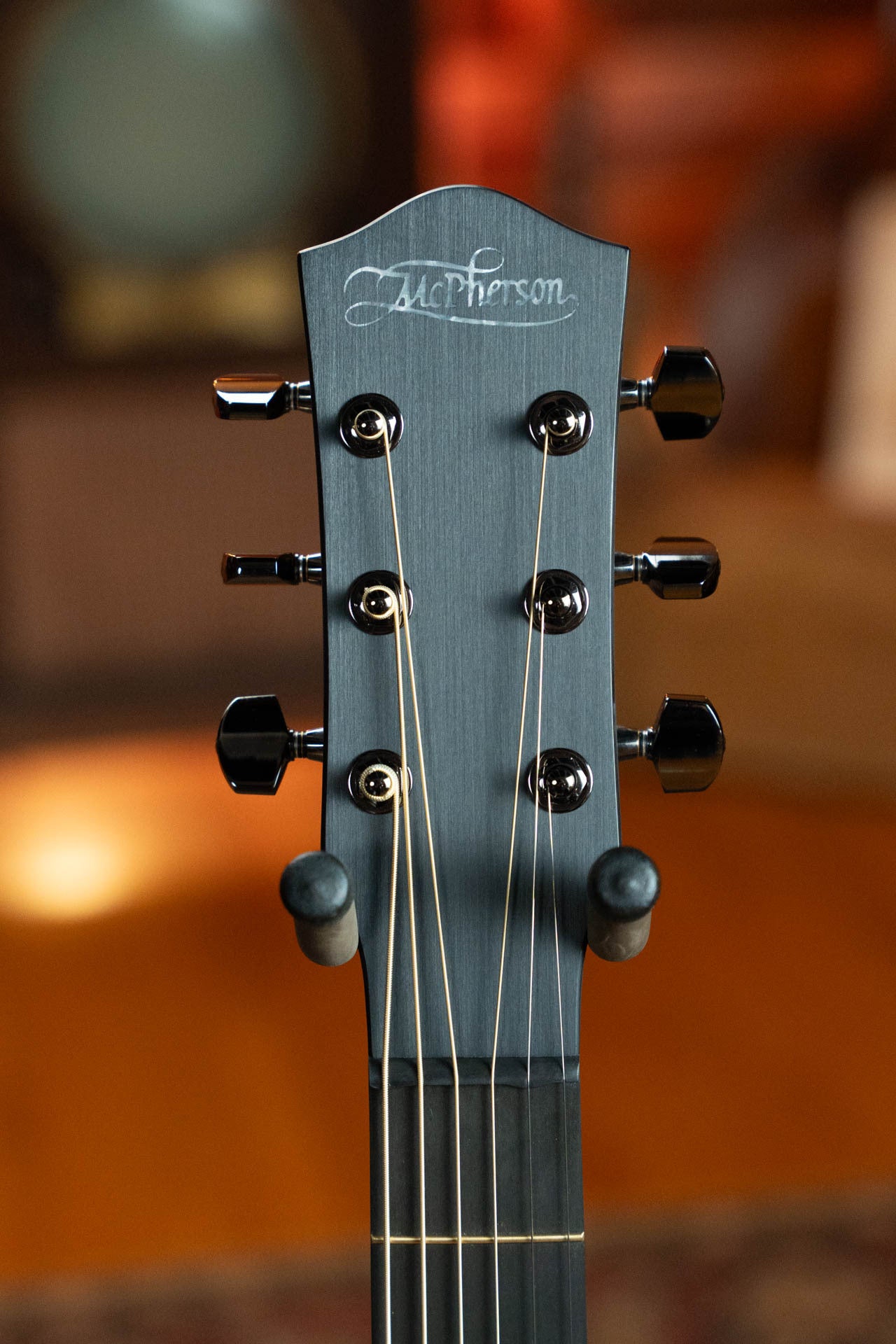 McPherson Blackout Carbon Fiber Sable Camo Top w/ Evo Frets and Black Gotoh Tuners #2764
