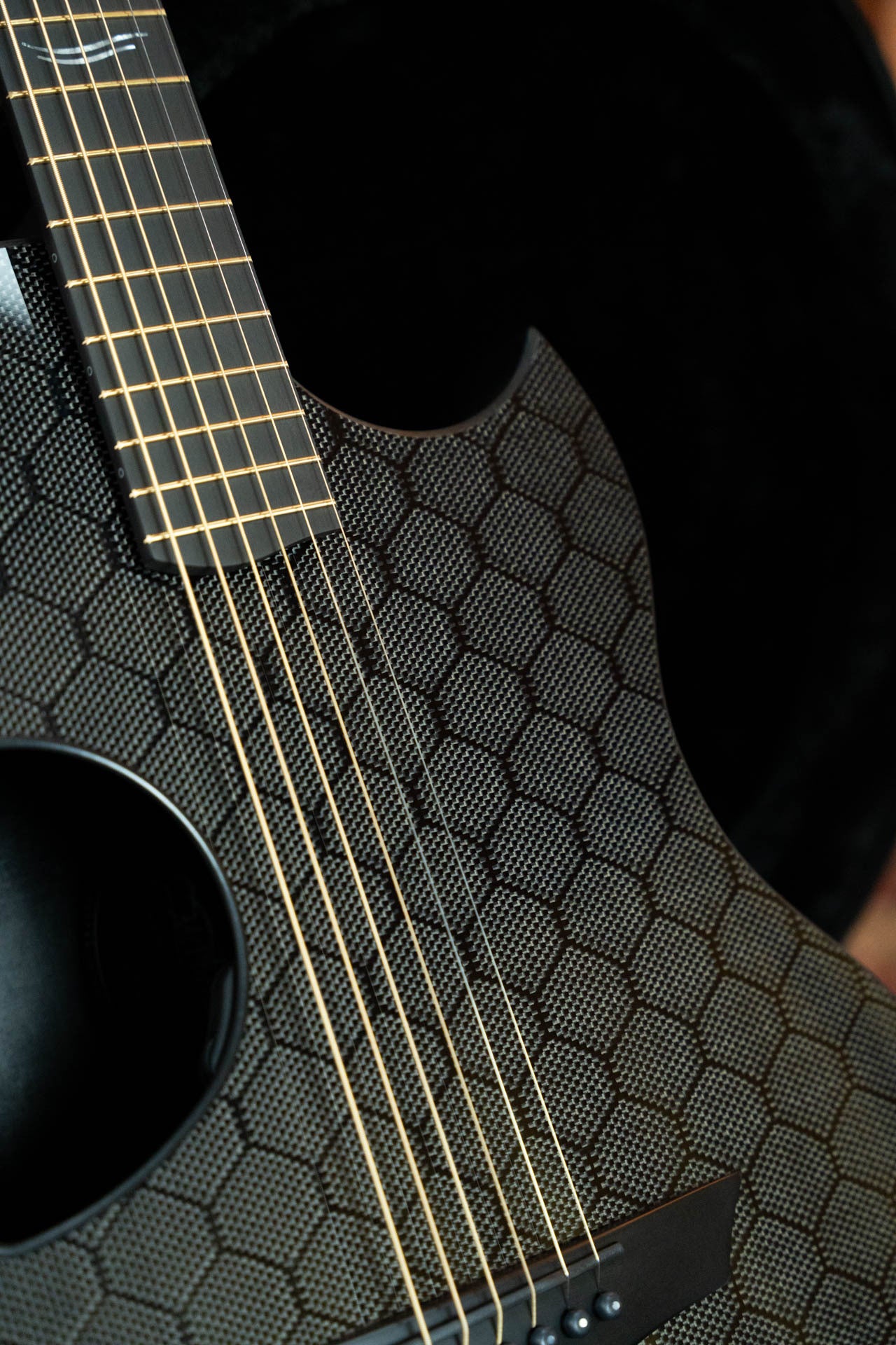 McPherson Carbon Fiber Sable Series Blackout Honeycomb Guitar  w/L.R. Baggs Element Pickup #2924